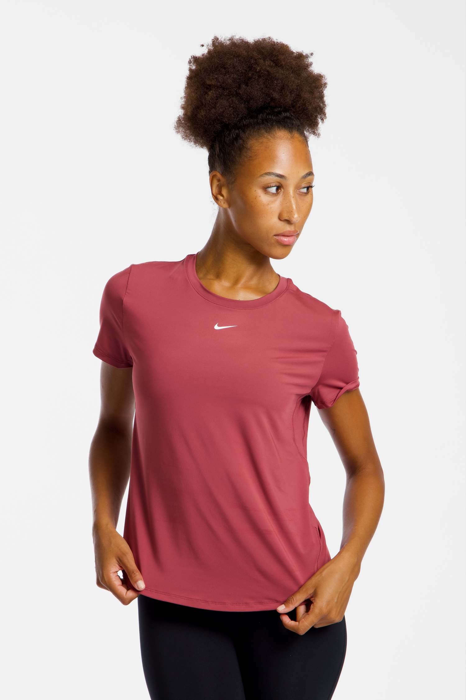 Image of Nike One Classic Dri-FIT Damen T-Shirt Pink, Damen, Größe: L