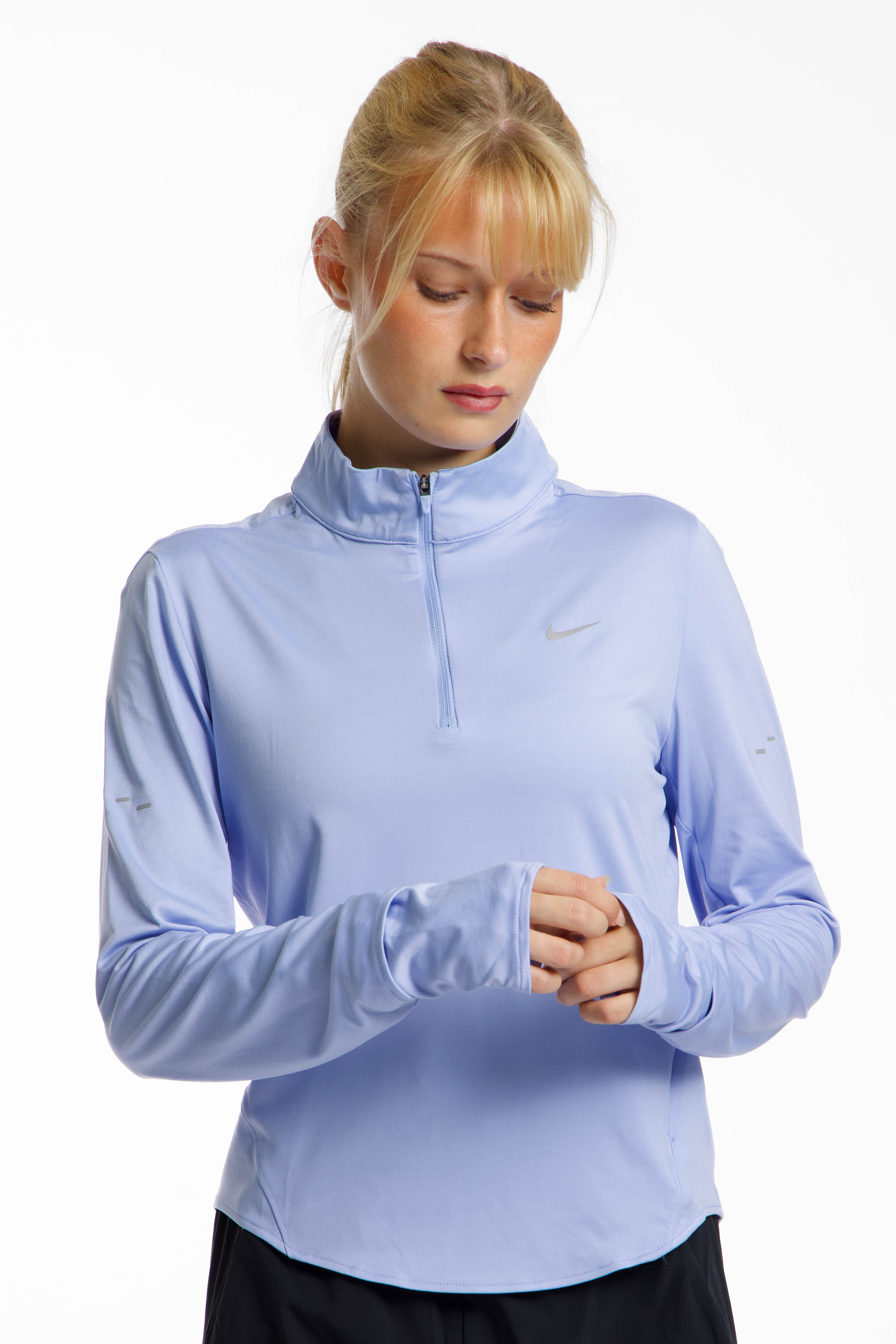Nike Swift Dri-FIT UV Damen Longsleeve Hellblau, Damen, Größe: L