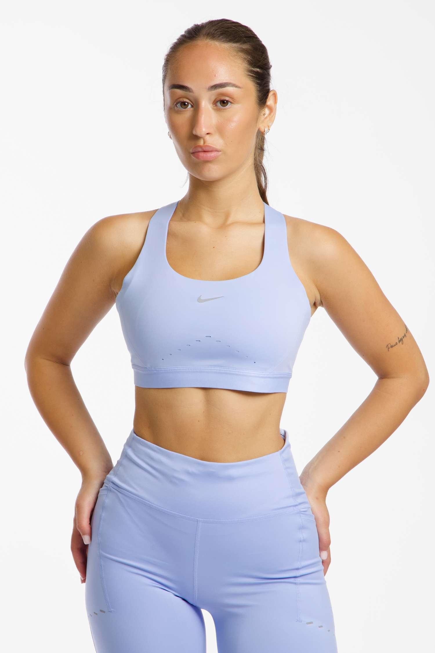 Image of Nike Swift High Damen Sport-BH Silber, Damen, Größe: L