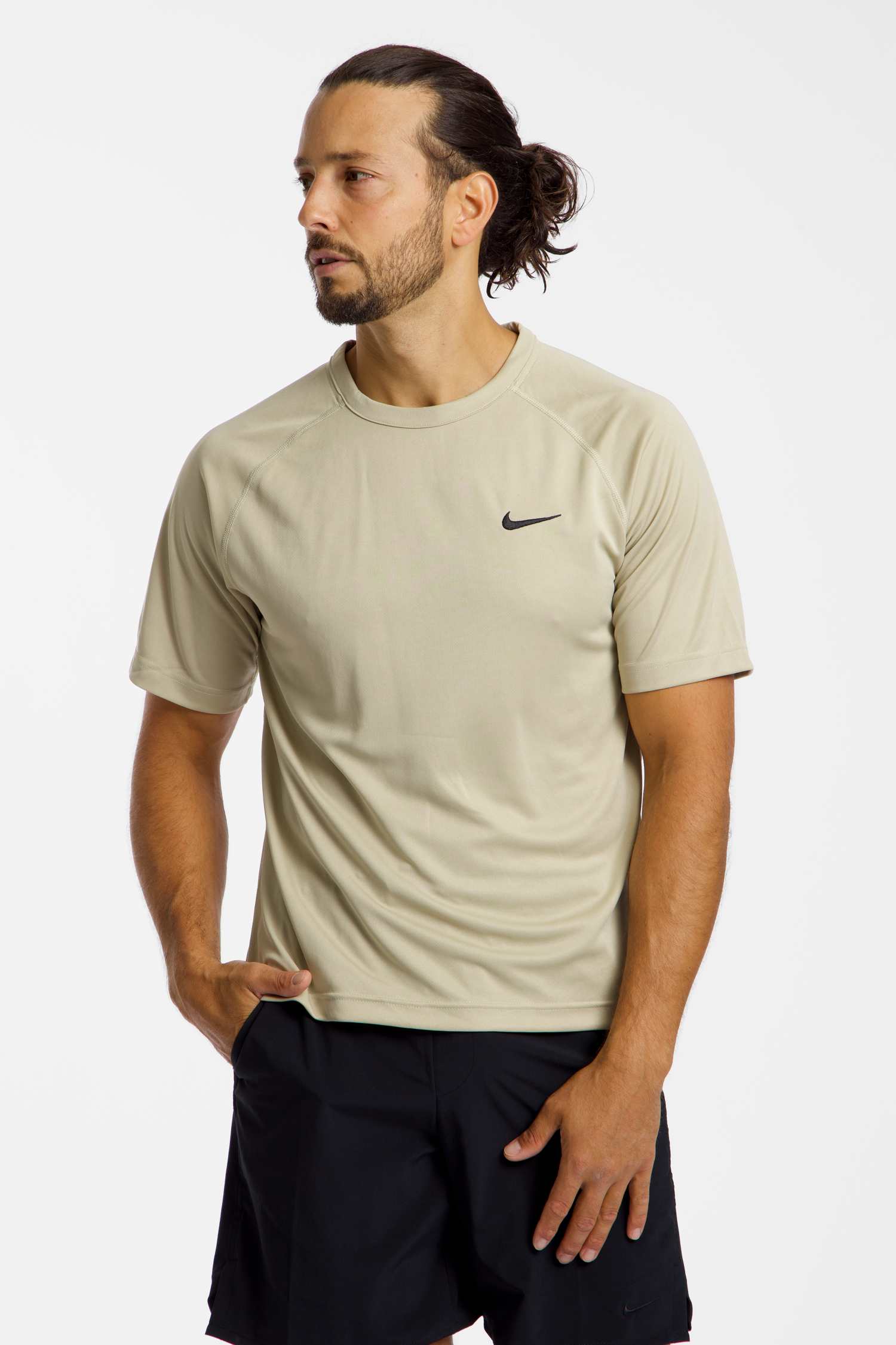 Nike Flex Dri-FIT Herren T-Shirt Beige, Herren, Größe: S