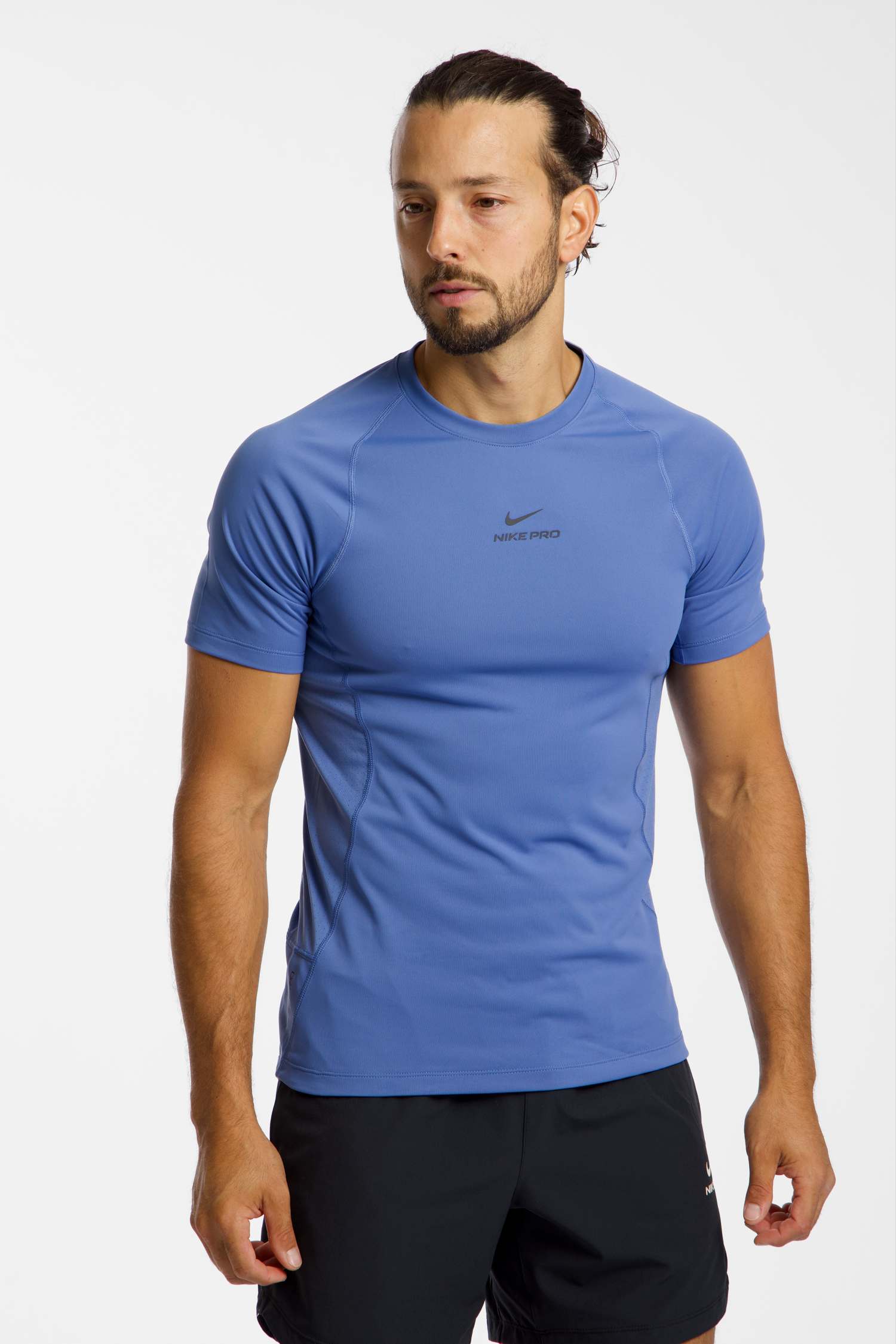 Image of Nike Pro Training Dri-FIT Herren T-Shirt Blau, Herren, Größe: L