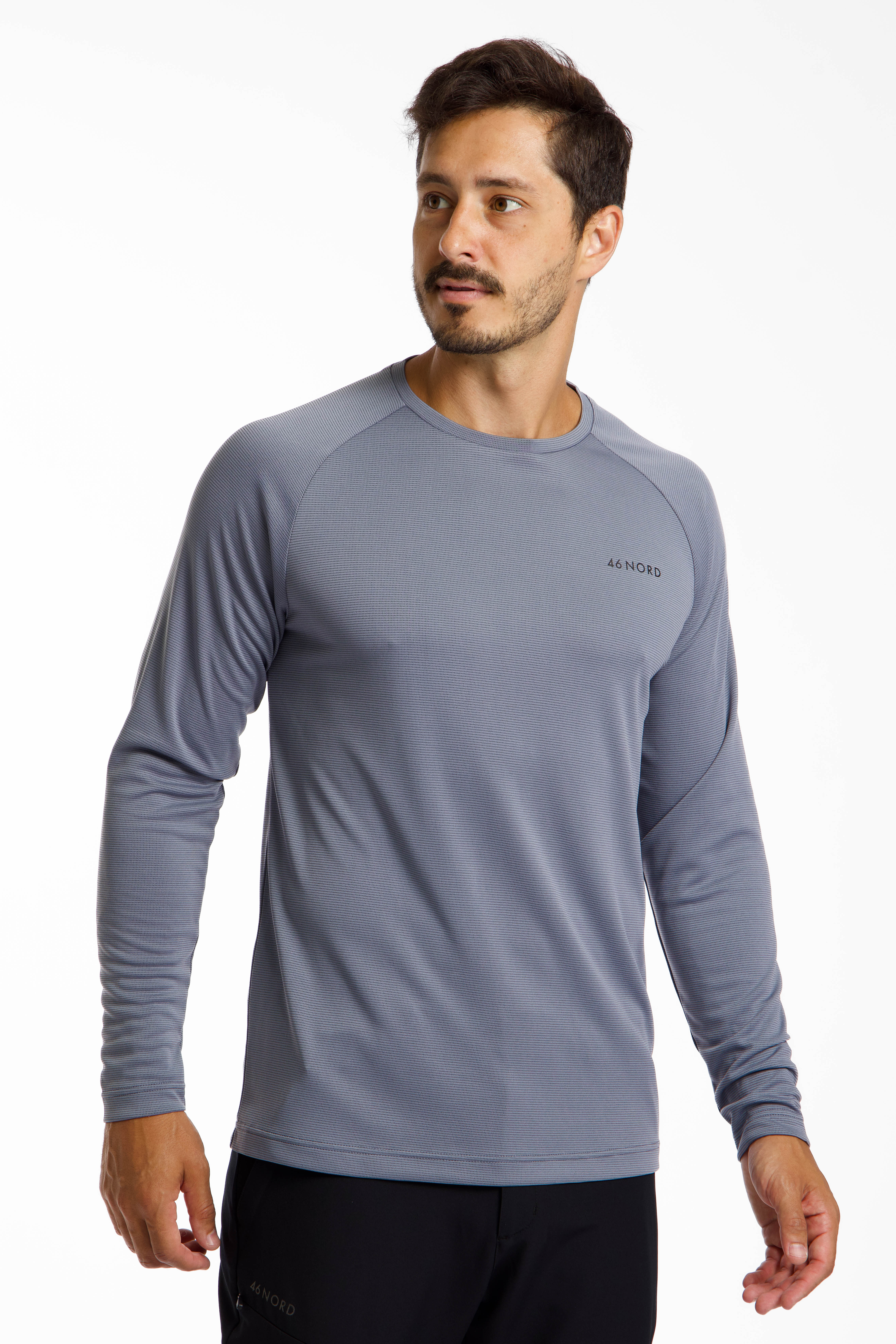 46 NORD Herren Longsleeve Blau, Herren, Größe: XXL