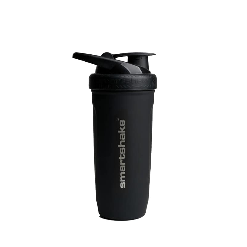 smartshake Reforce Stainless Steel 900 ml Shaker Schwarz, Herren, Größe: ONE SIZE