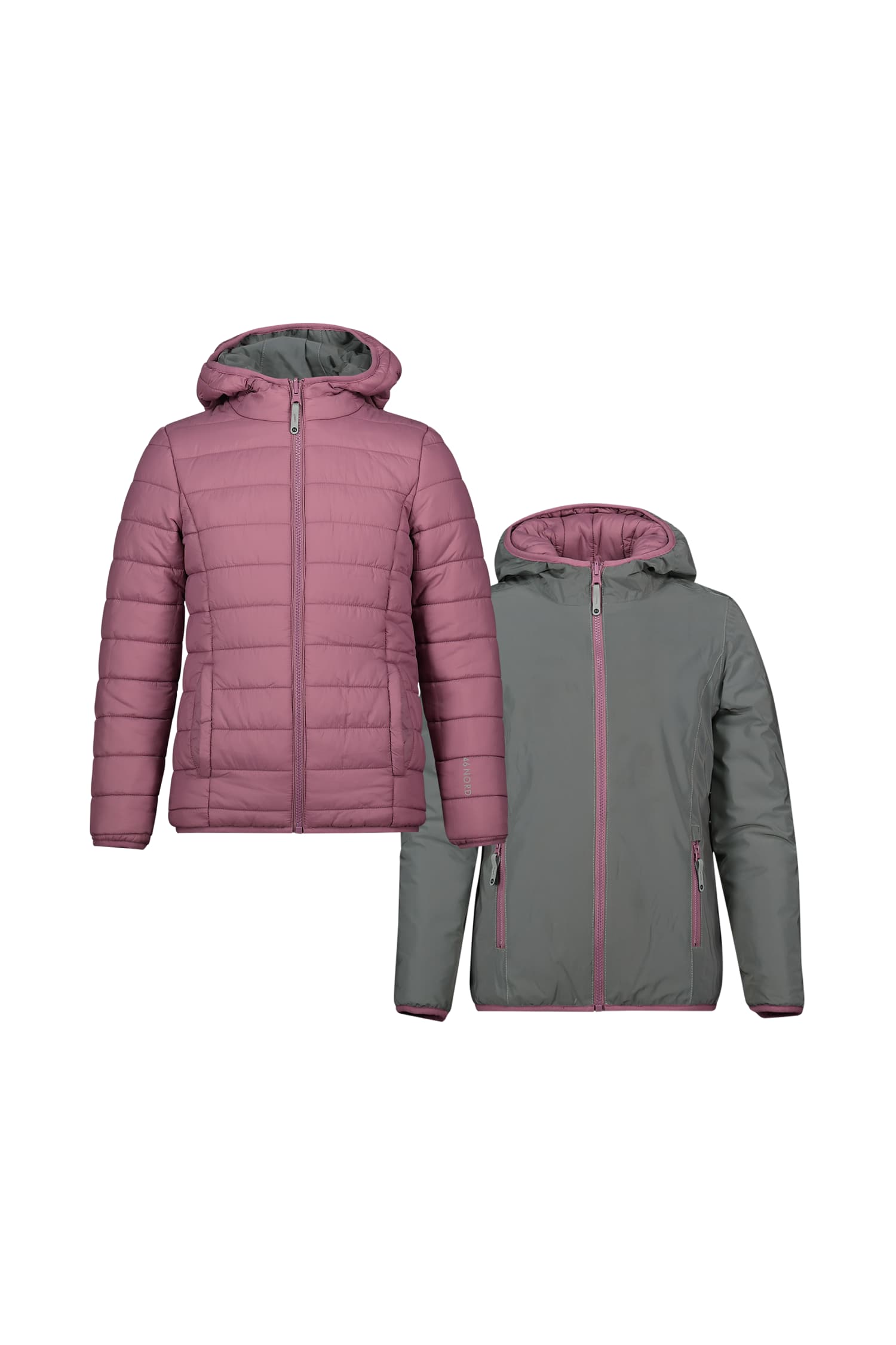 46 NORD Reversible Kinder Outdoorjacke Lila, , Größe: 176