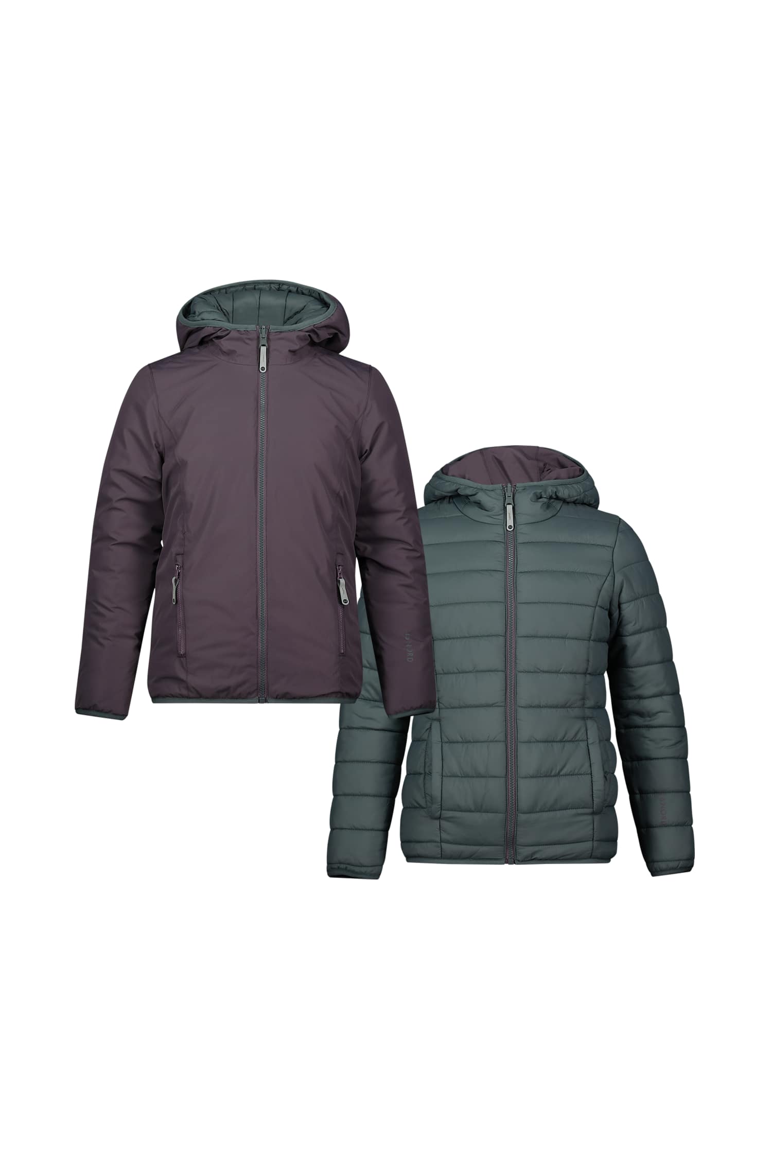 46 NORD Reversible Kinder Outdoorjacke Grau, , Größe: 128