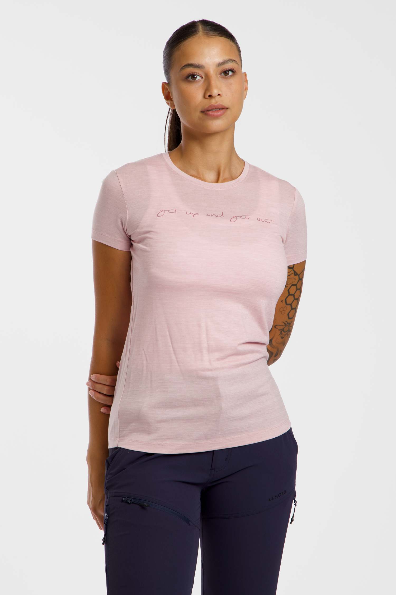 Image of 46 NORD Merino Mix Damen T-Shirt Lila, Damen, Größe: 36