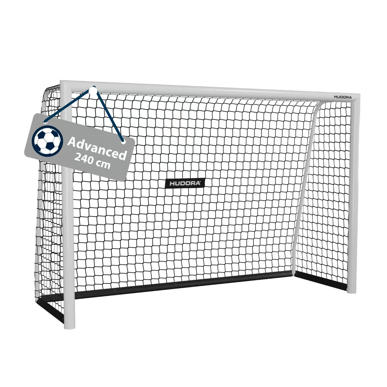 Hudora Advanced 240 cm Fussballtor Weiss, , Größe: ONE SIZE