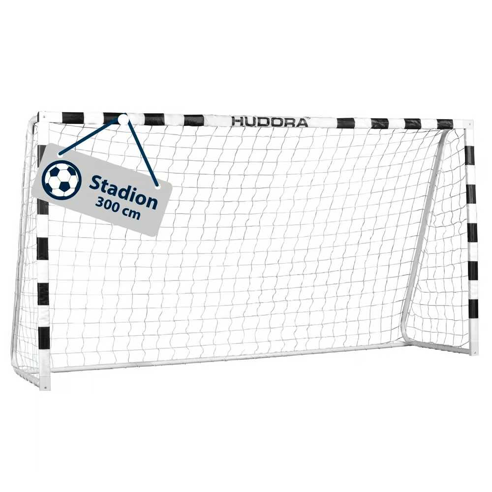 Hudora Stadion 300 cm Fussballtor Weiss, , Größe: ONE SIZE