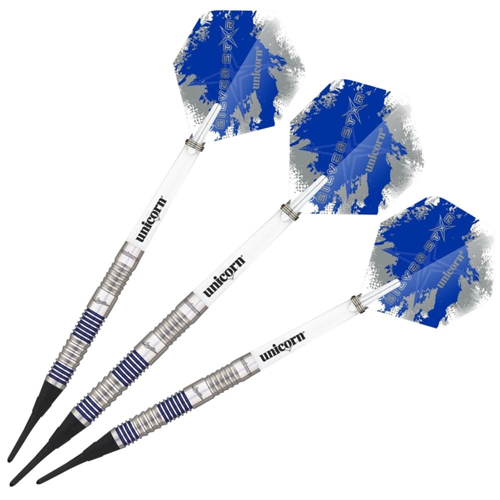 Unicorn 3-Pack Silver Star 20 g Dartpfeil Blau, , Größe: ONE SIZE
