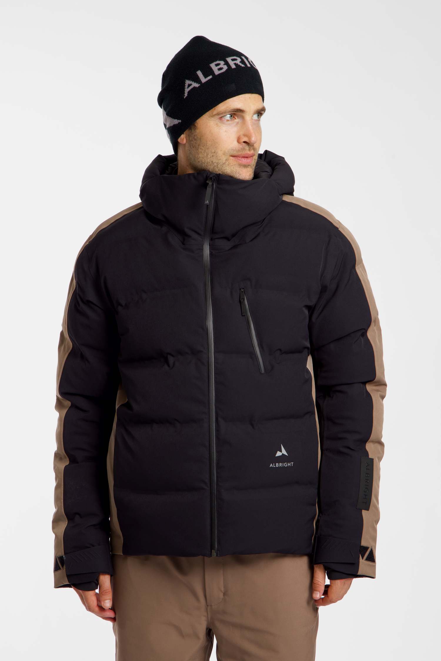 Image of ALBRIGHT Champery Herren Skijacke Schwarz, Herren, Größe: L