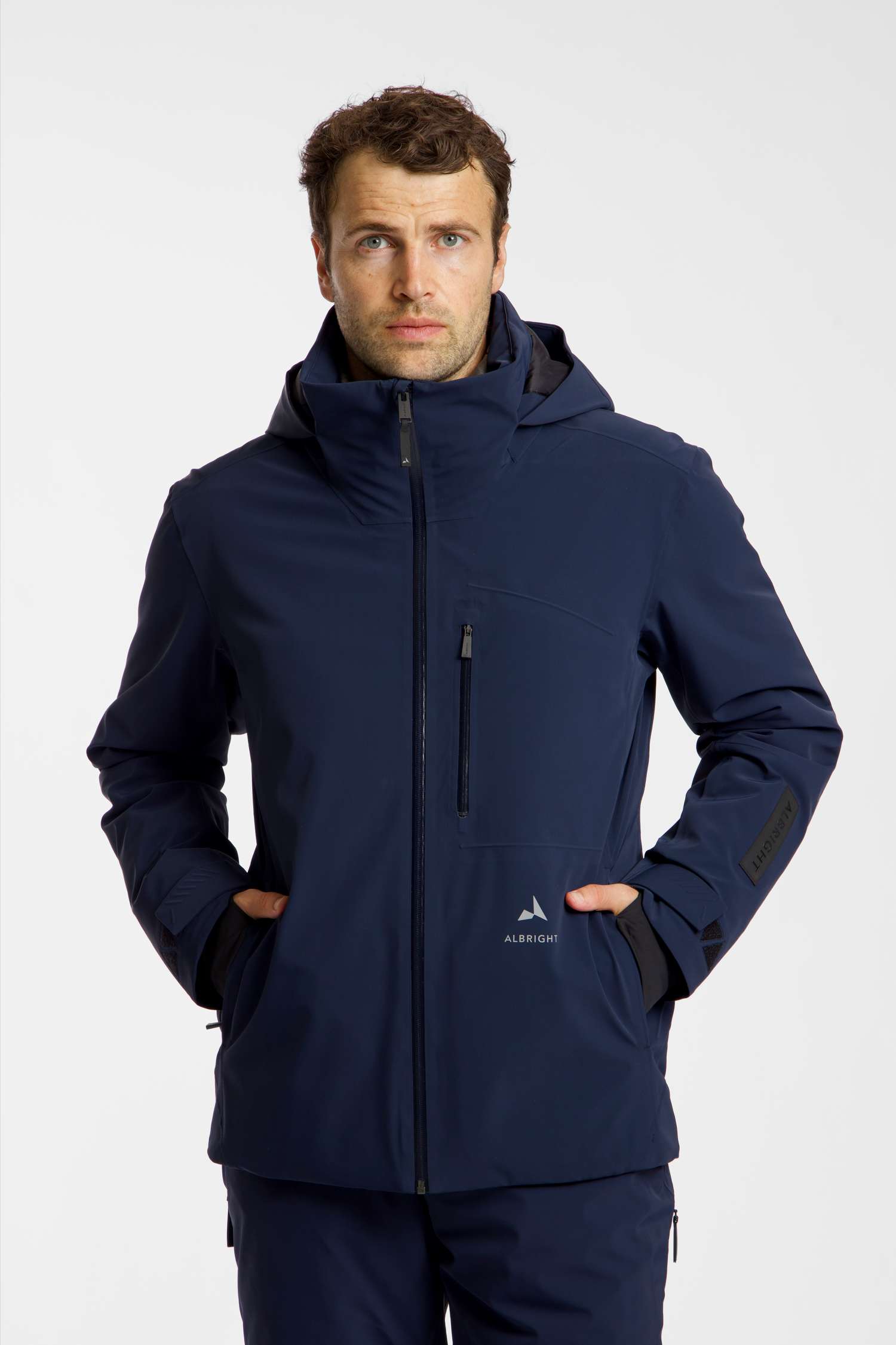 Image of ALBRIGHT Zermatt Herren Skijacke Blau, Herren, Größe: L