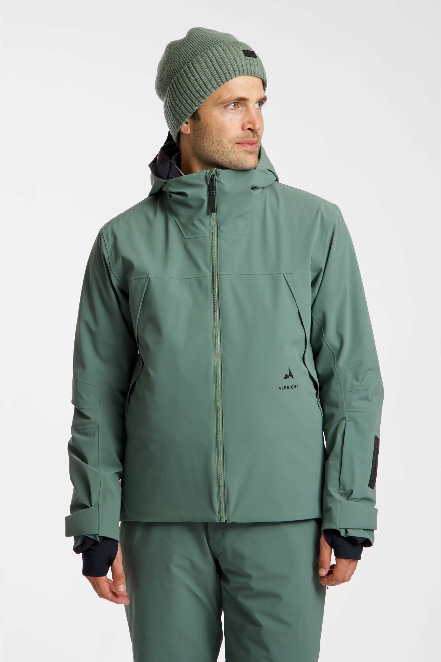 Image of ALBRIGHT Wengen Herren Skijacke Grün, Herren, Größe: L