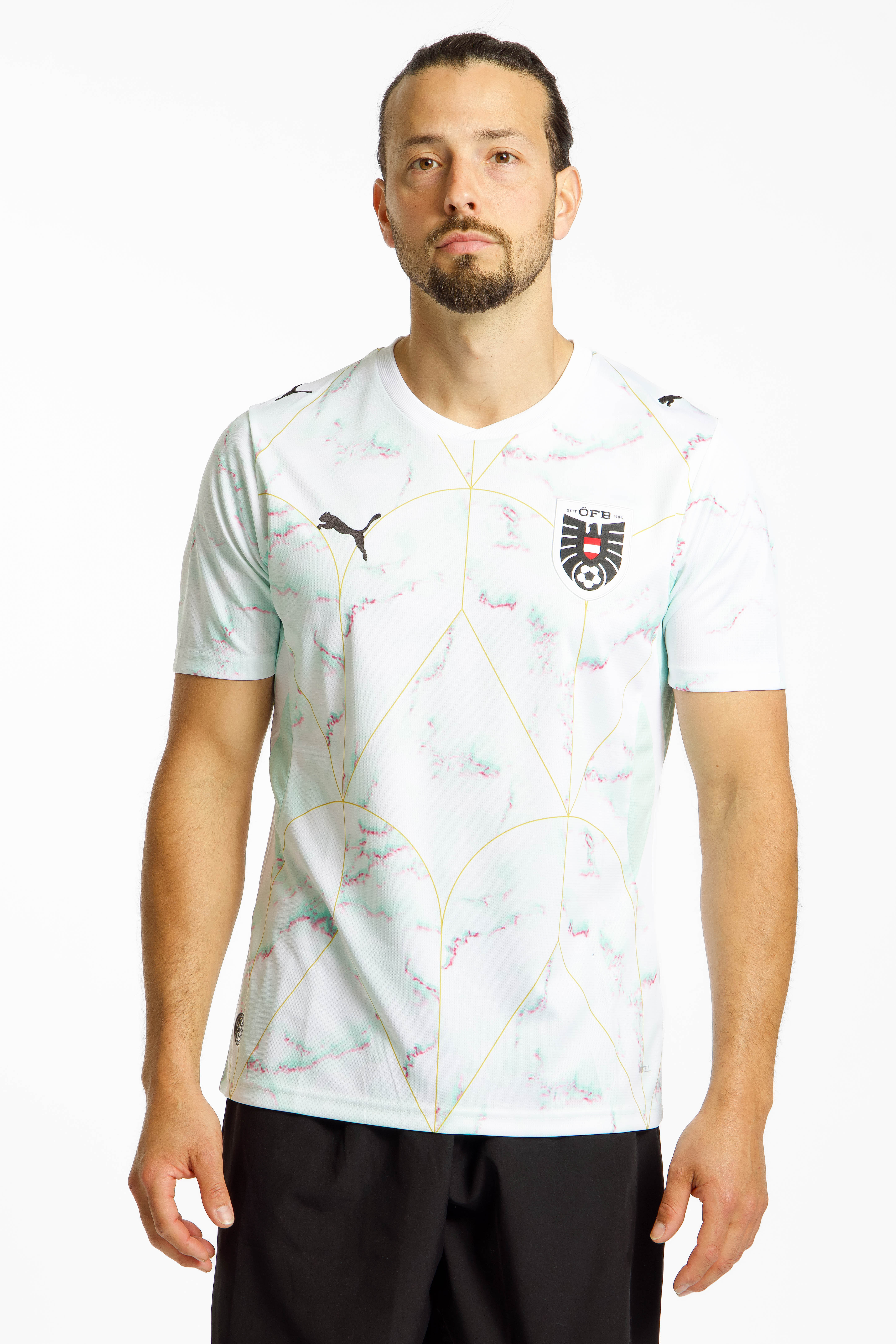 Image of PUMA Österreich Away Replica Herren Fussballtrikot WM 2026 Weiss, Herren, Größe: S