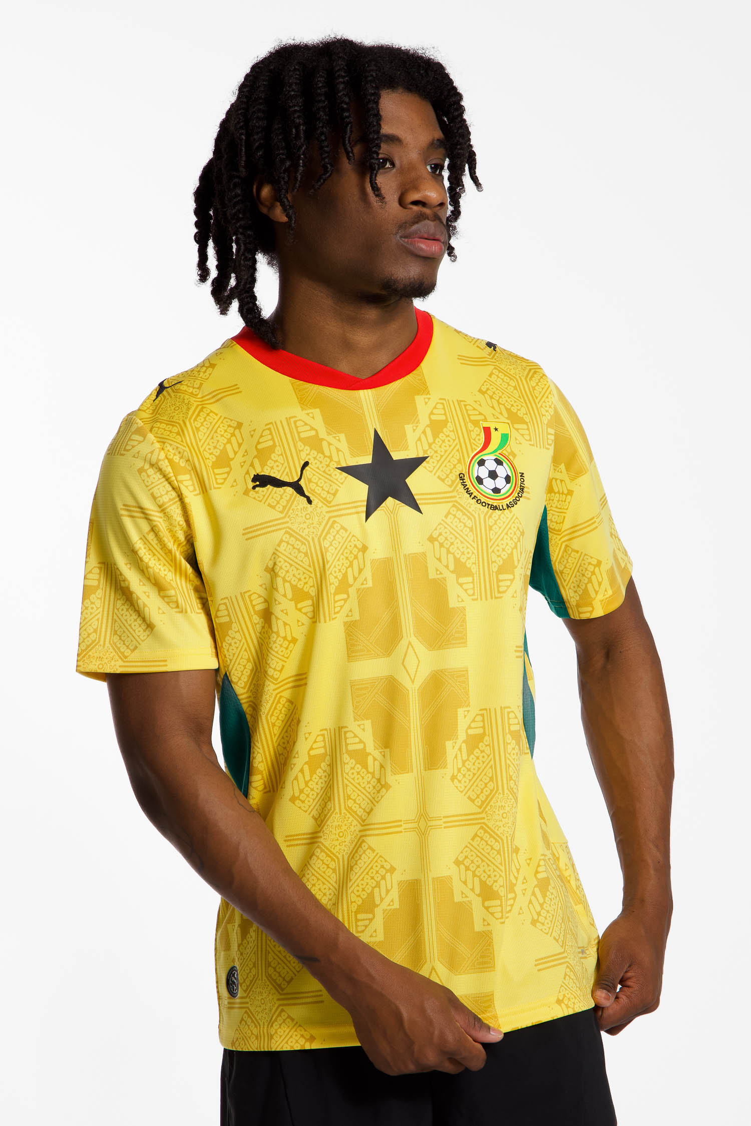 Image of PUMA Ghana Away Replica Herren Fussballtrikot WM 2026 Gelb, Herren, Größe: S