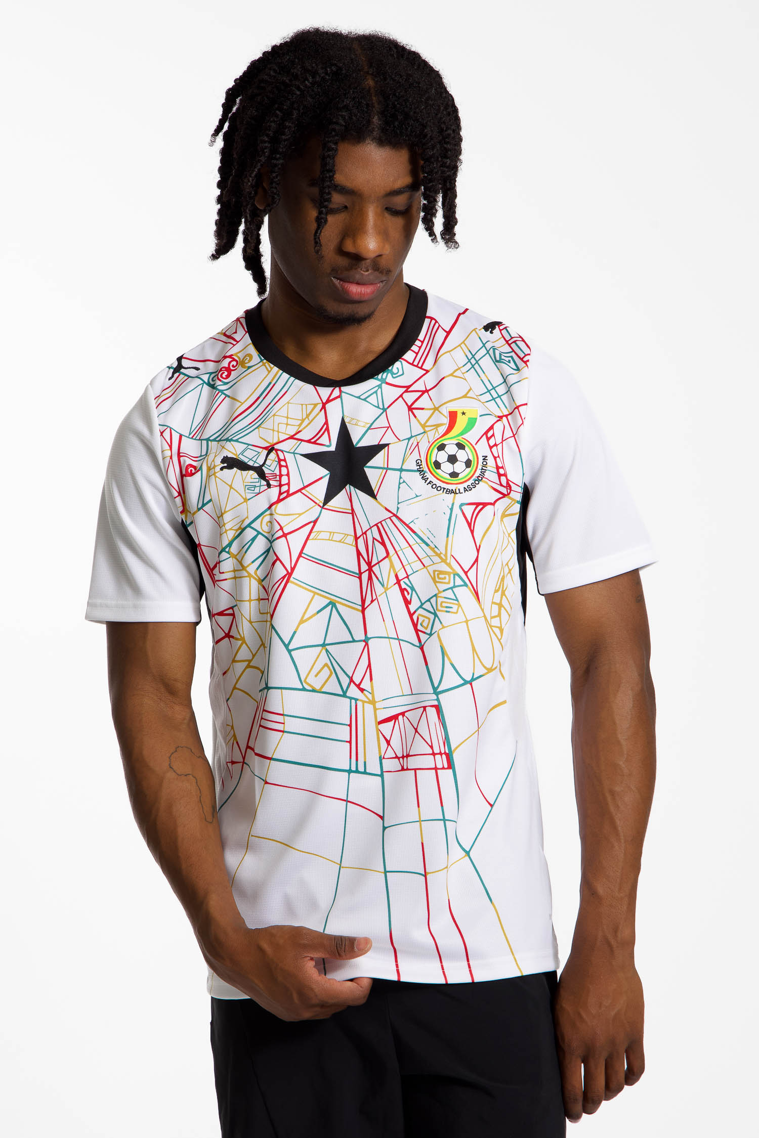 Image of PUMA Ghana Home Replica Herren Fussballtrikot WM 2026 Weiss, Herren, Größe: S