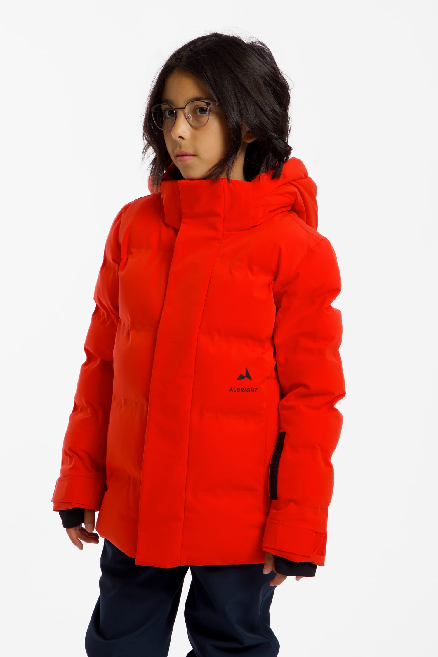 Image of ALBRIGHT Davos Kinder Skijacke Rot, , Größe: 116