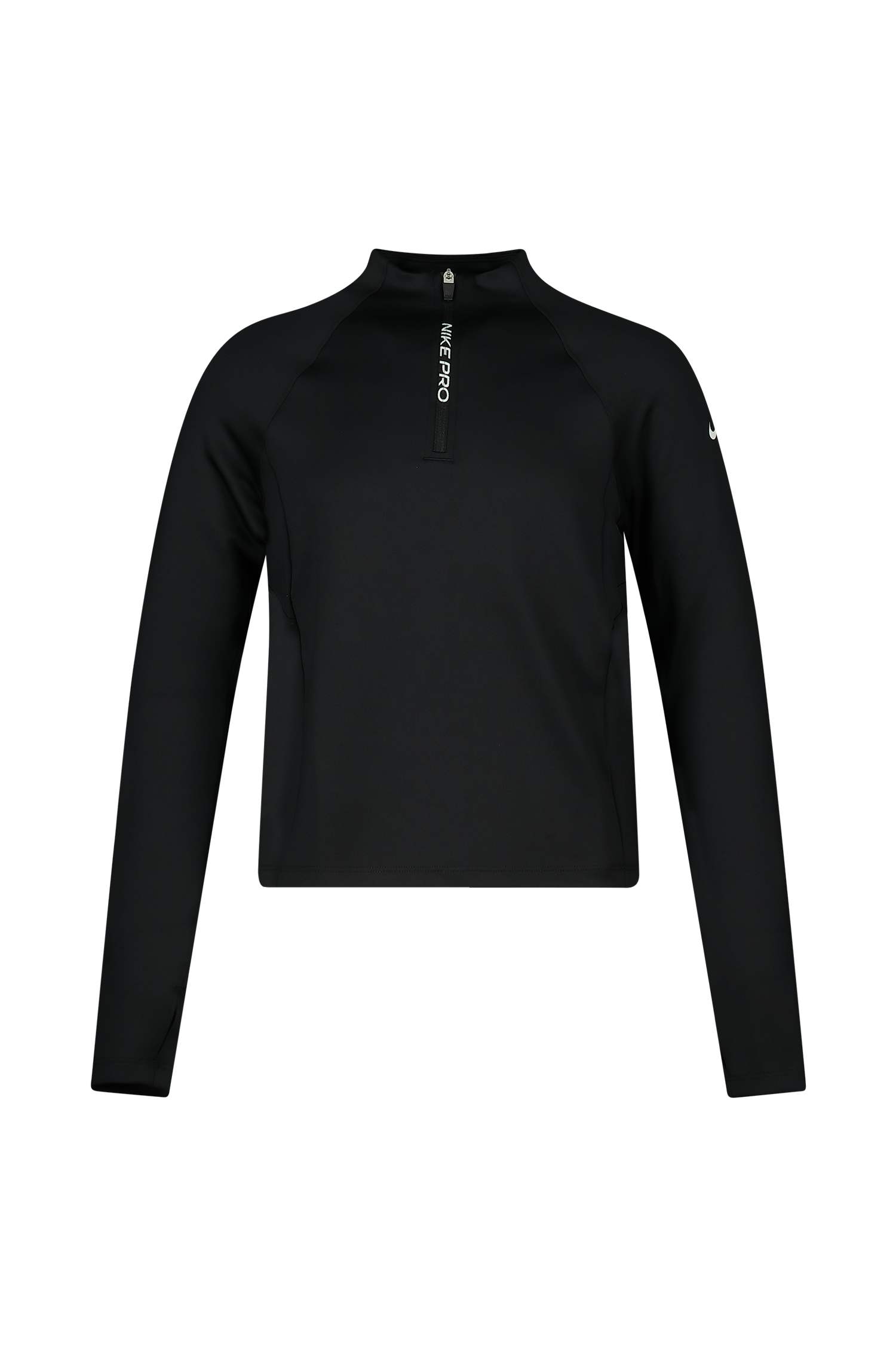 Image of Nike Pro Dri-FIT Half-Zip Kinder Longsleeve Schwarz, , Größe: 140
