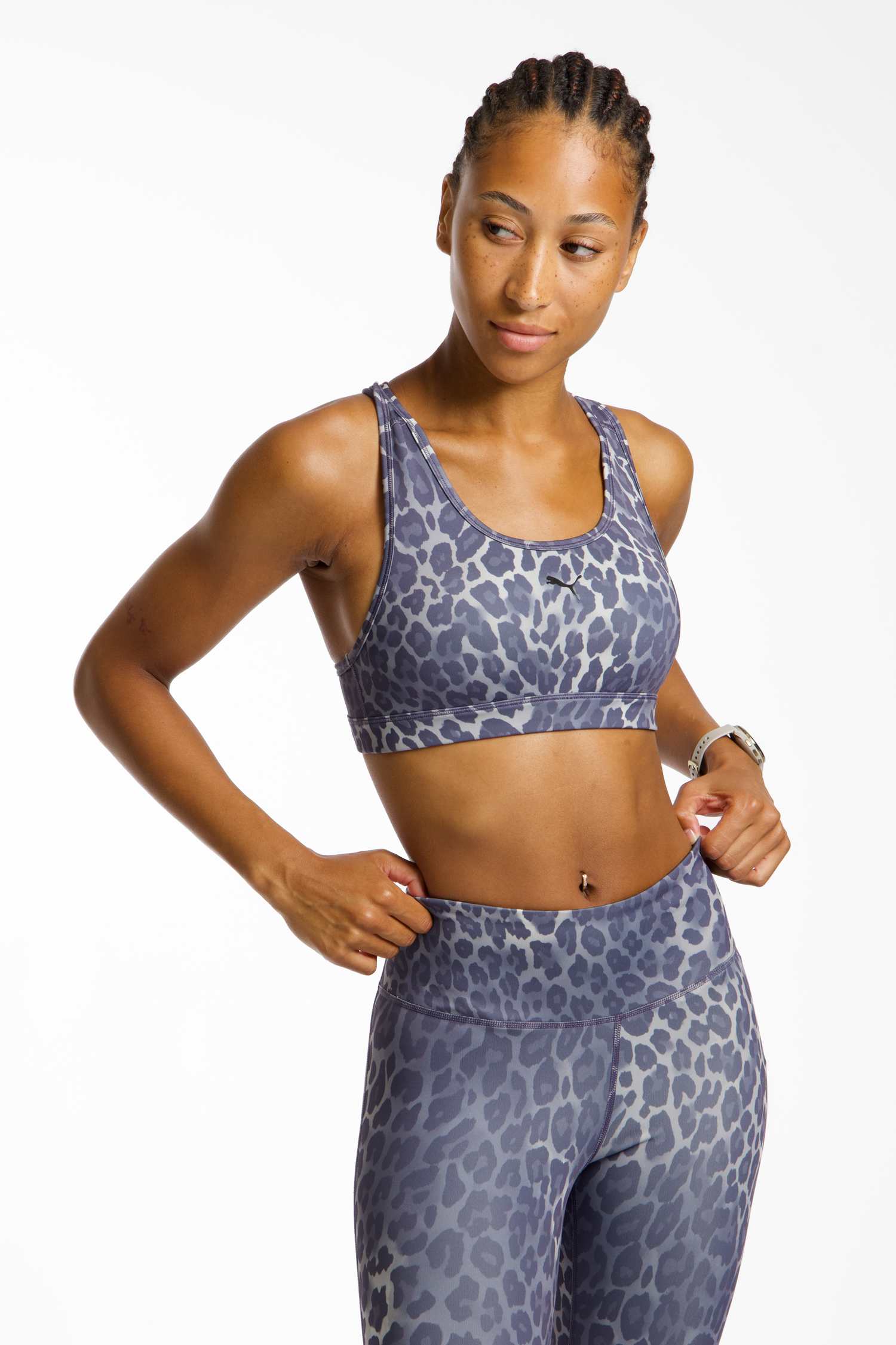 PUMA 4KEEPS Medium Damen Sport-BH Grau, Damen, Größe: S