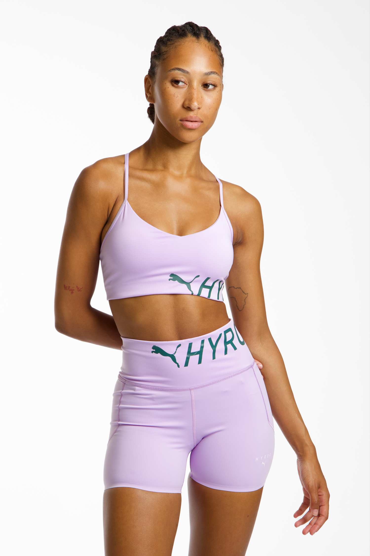 PUMA x HYROX PWRMODE Strappy Light Damen Sport-BH Flieder, Damen, Größe: L