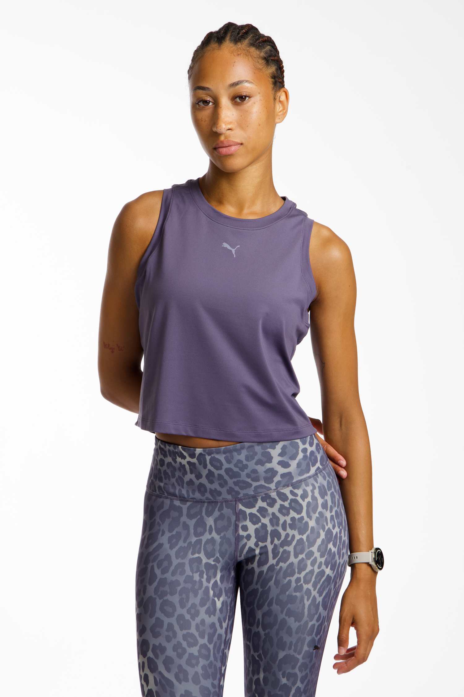 Image of PUMA CLOUDSPUN Damen Top Lila, Damen, Größe: L