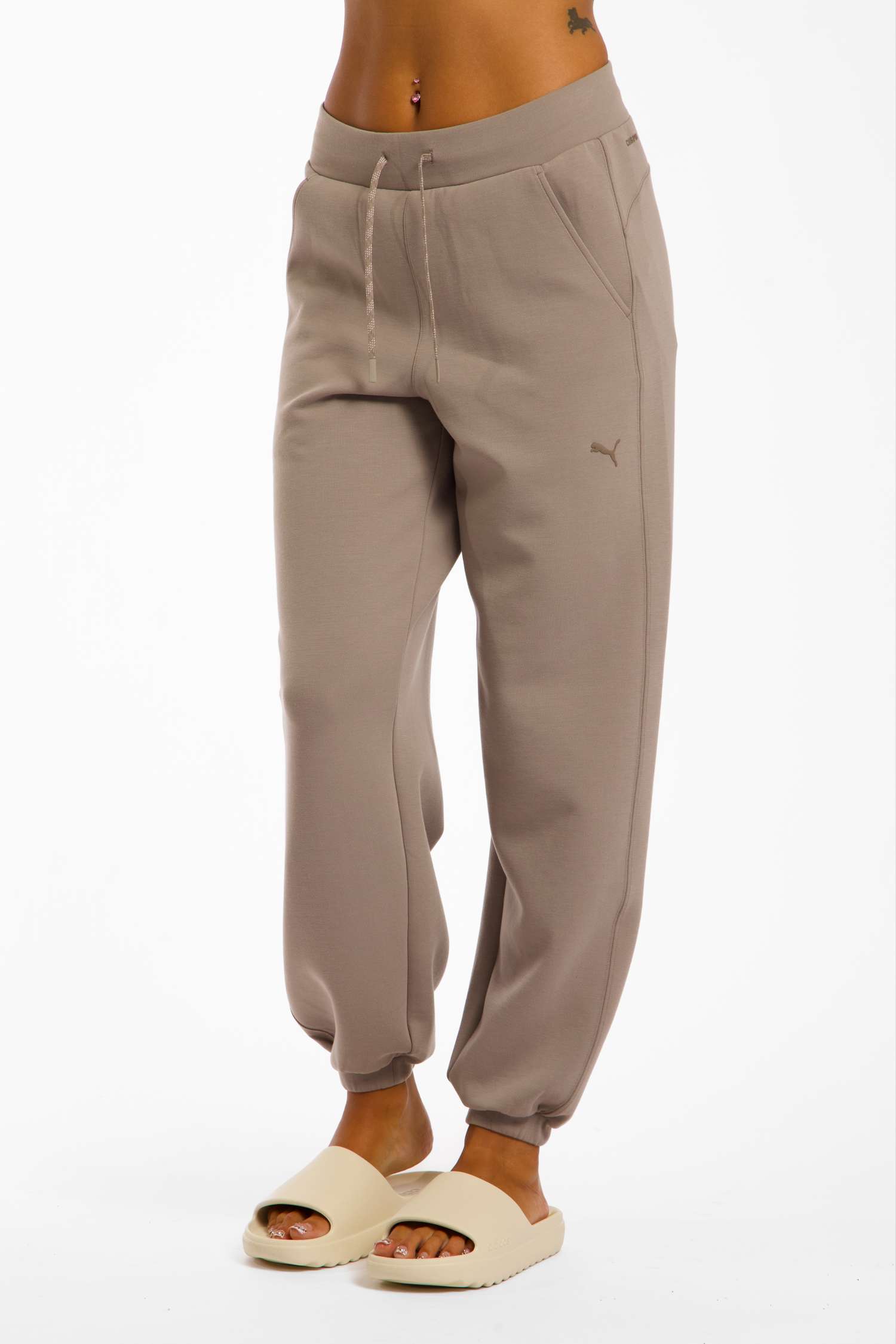 Image of PUMA Cloudspun Damen Trainerhose Grau, Damen, Größe: XL