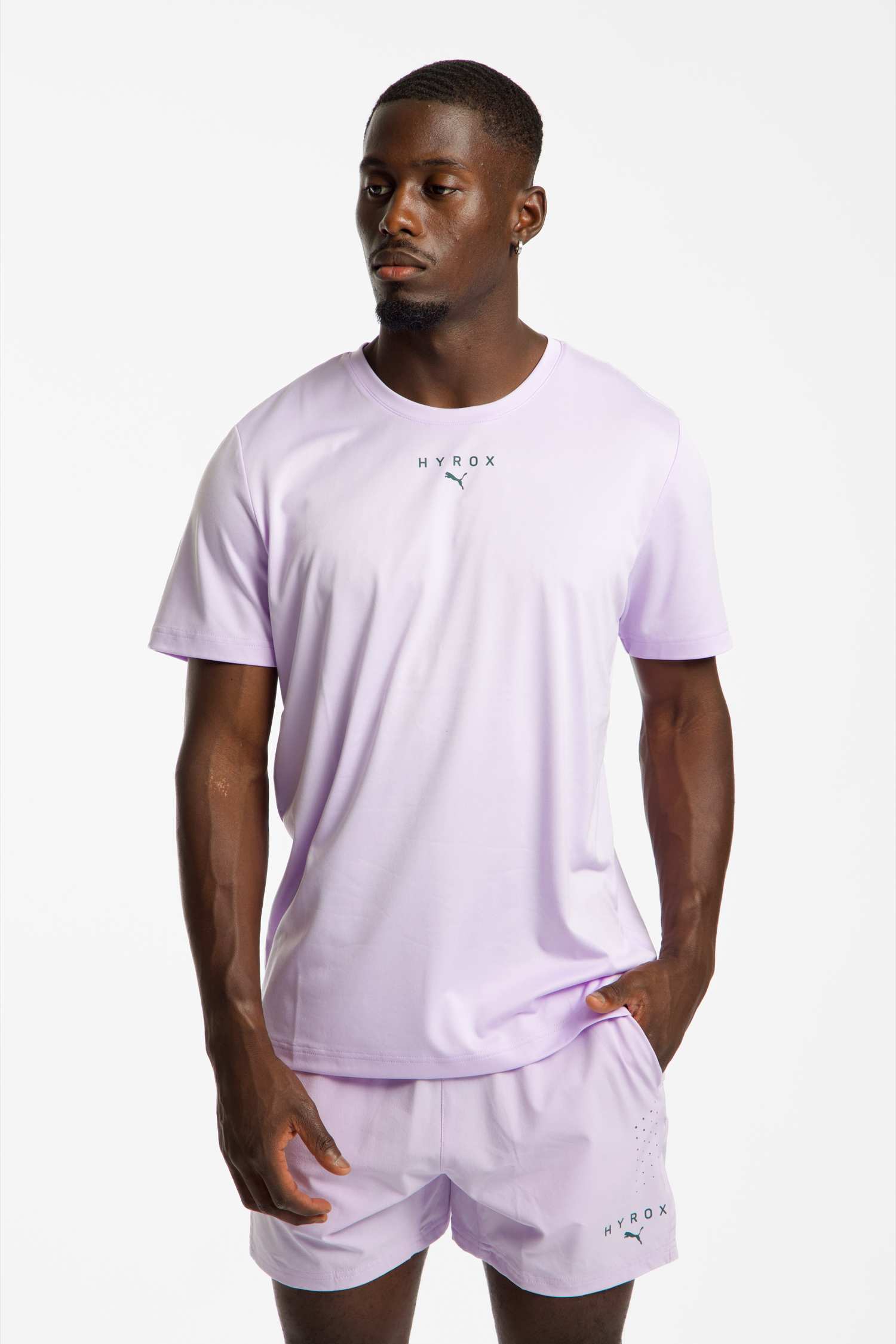 Image of PUMA x HYROX Graphic Herren T-Shirt Flieder, Herren, Größe: L