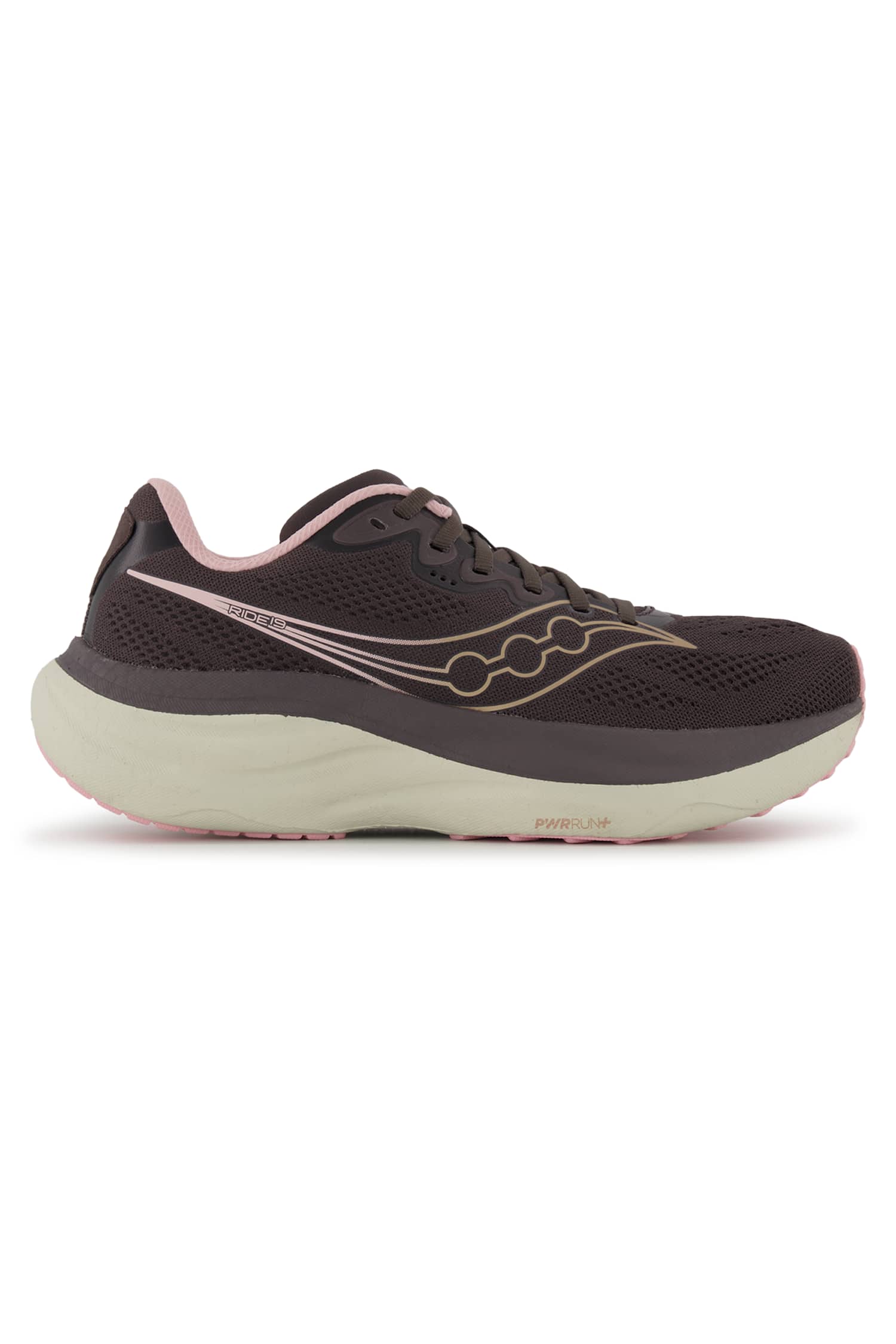 Image of Saucony Ride 19 Damen Laufschuh Braun, Damen, Größe: 10