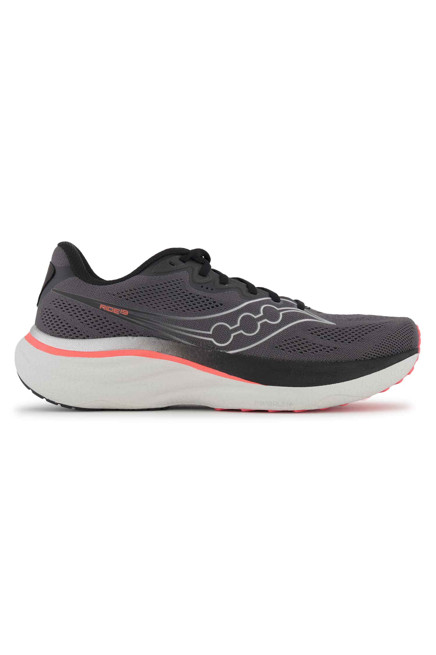 Saucony Ride 19 Herren Laufschuh Grau, Herren, Größe: 8