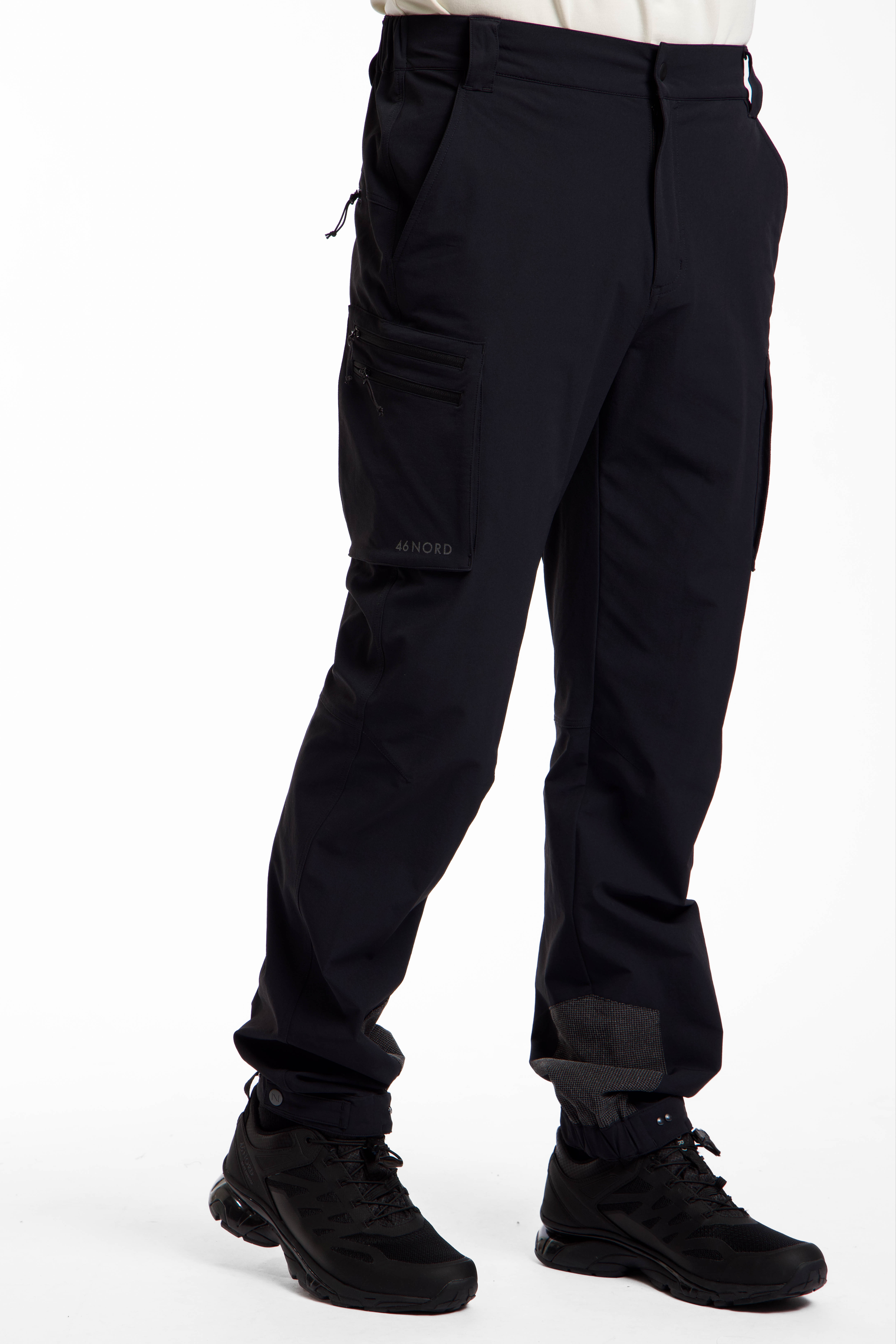 Image of 46 NORD Zip-Off Herren Wanderhose Schwarz, Herren, Größe: 46