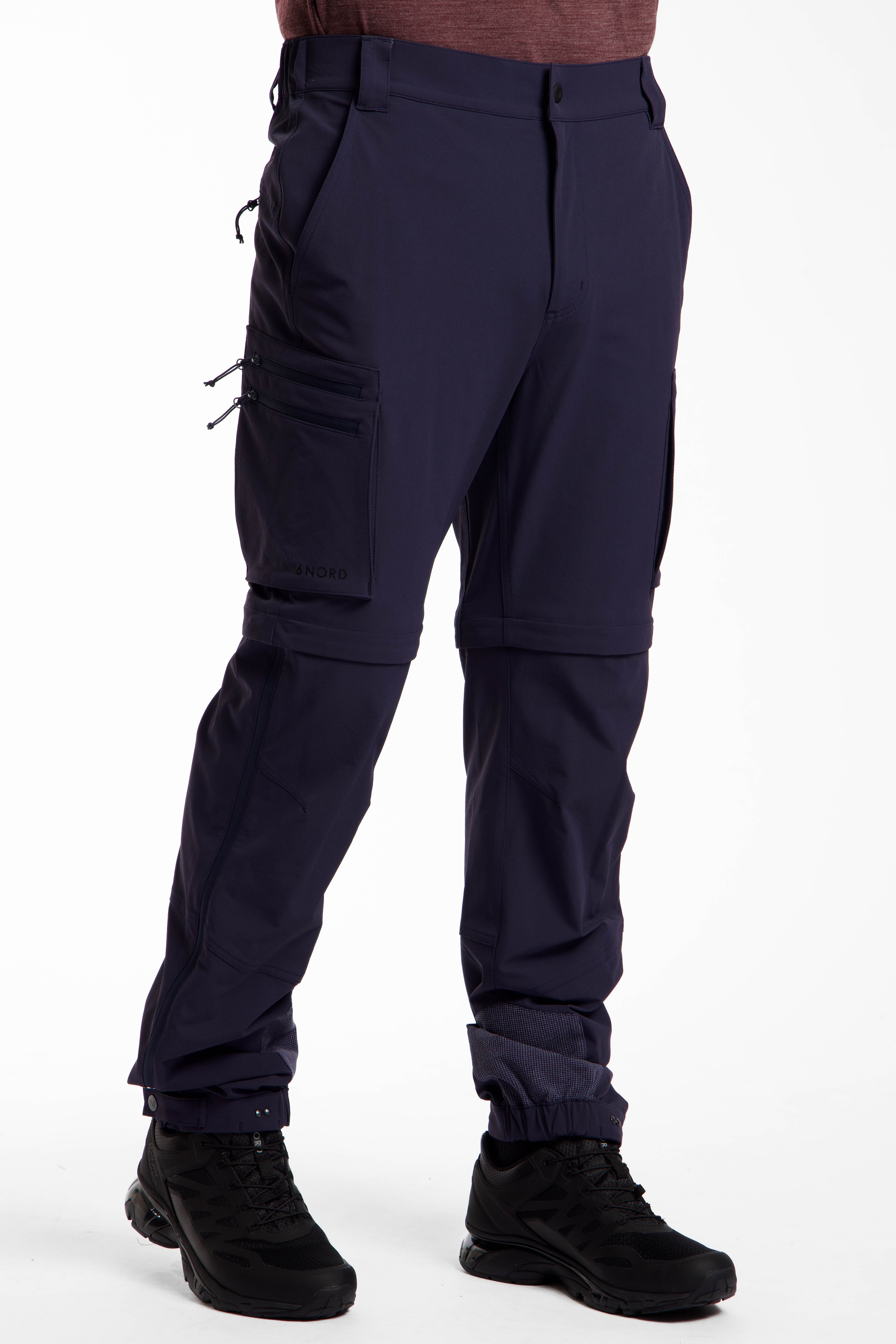 46 NORD Zip-Off Herren Wanderhose Dunkelblau, Herren, Größe: 52