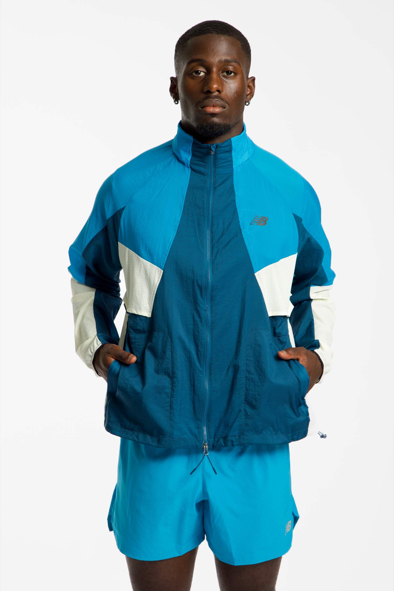 Image of New Balance RC Herren Laufjacke Türkis, Herren, Größe: L
