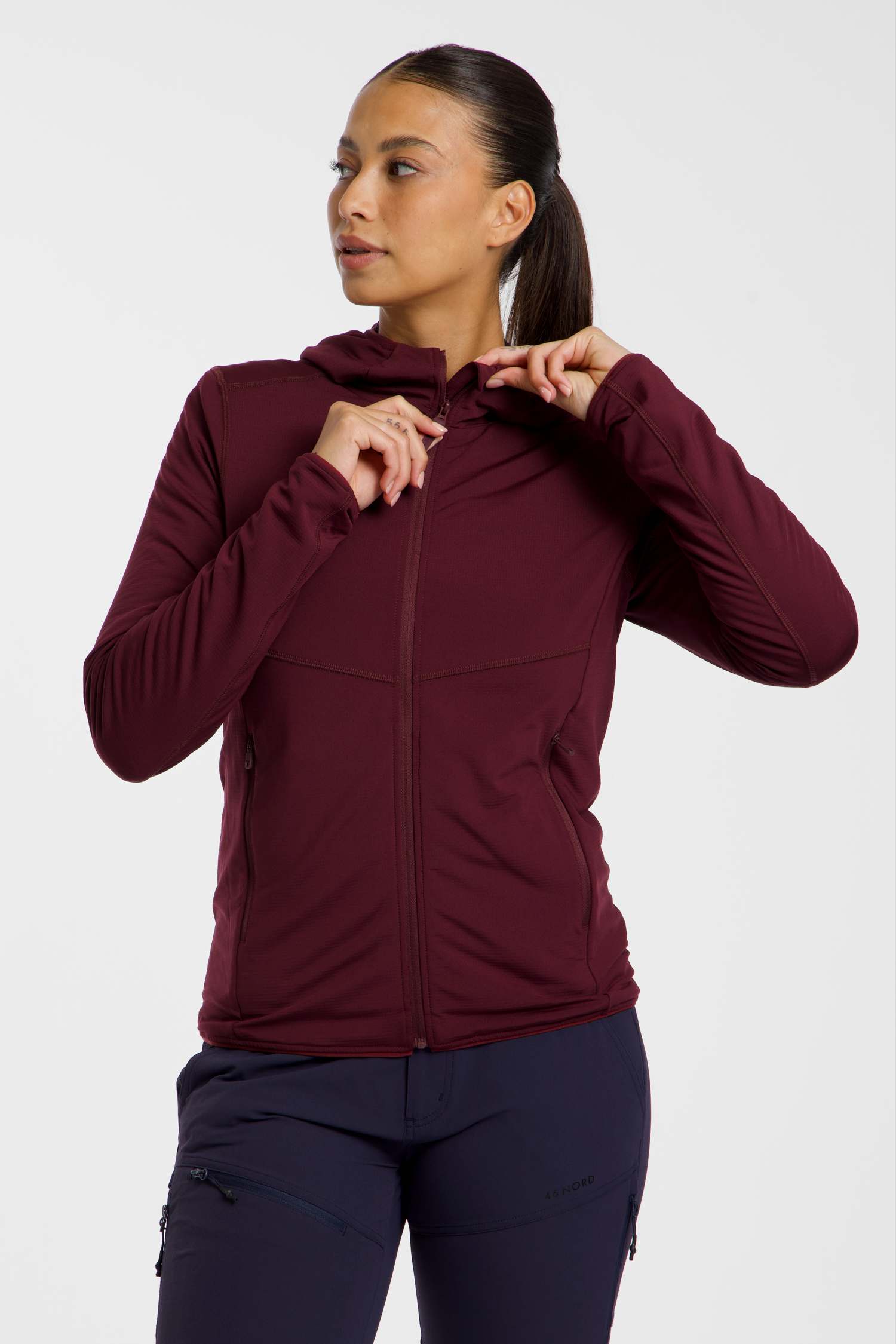 Image of 46 NORD Damen Midlayer Bordeaux, Damen, Größe: 36