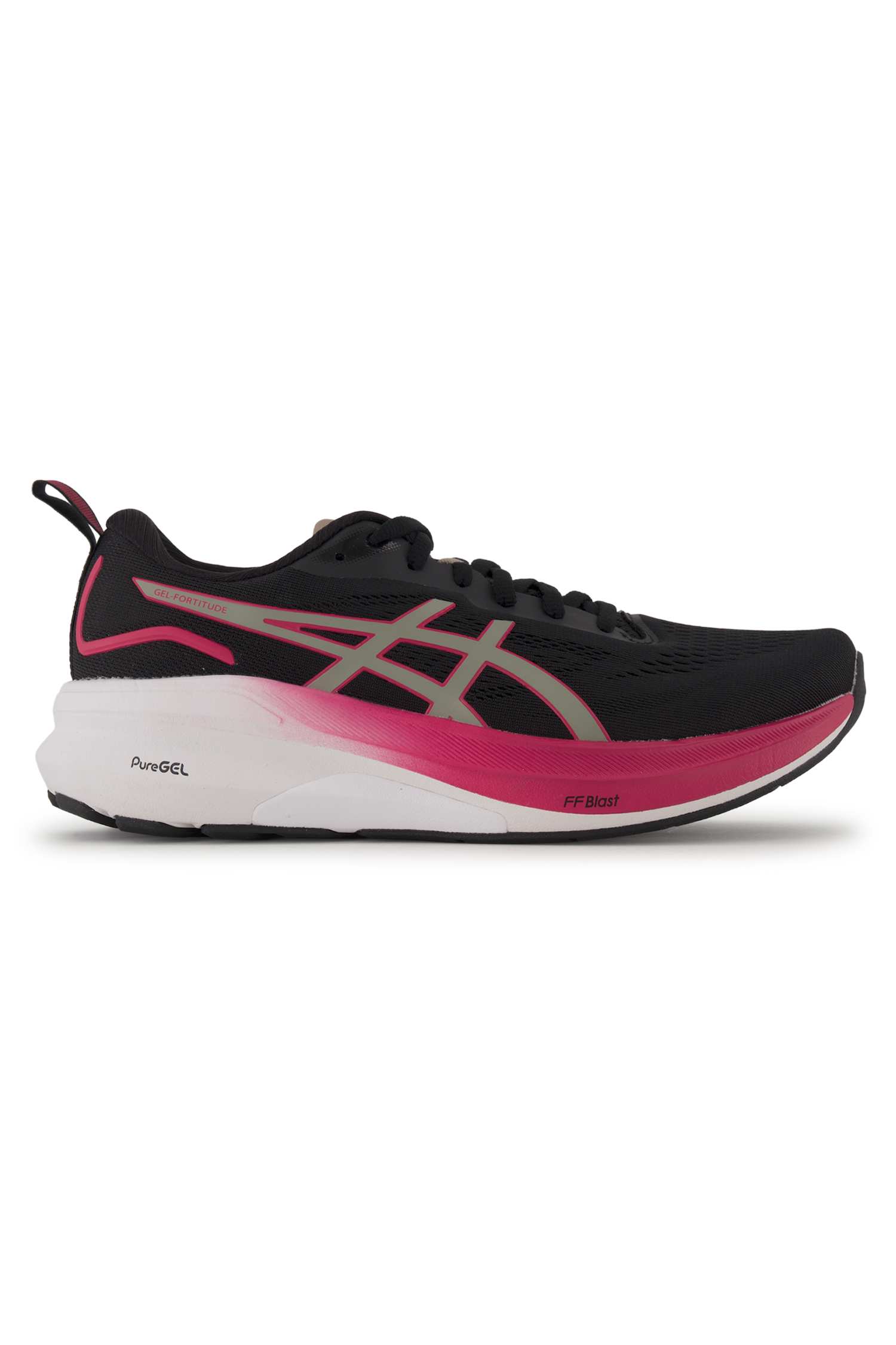 Image of ASICS Gel-Fortitude™ Damen Laufschuh Schwarz, Damen, Größe: 10