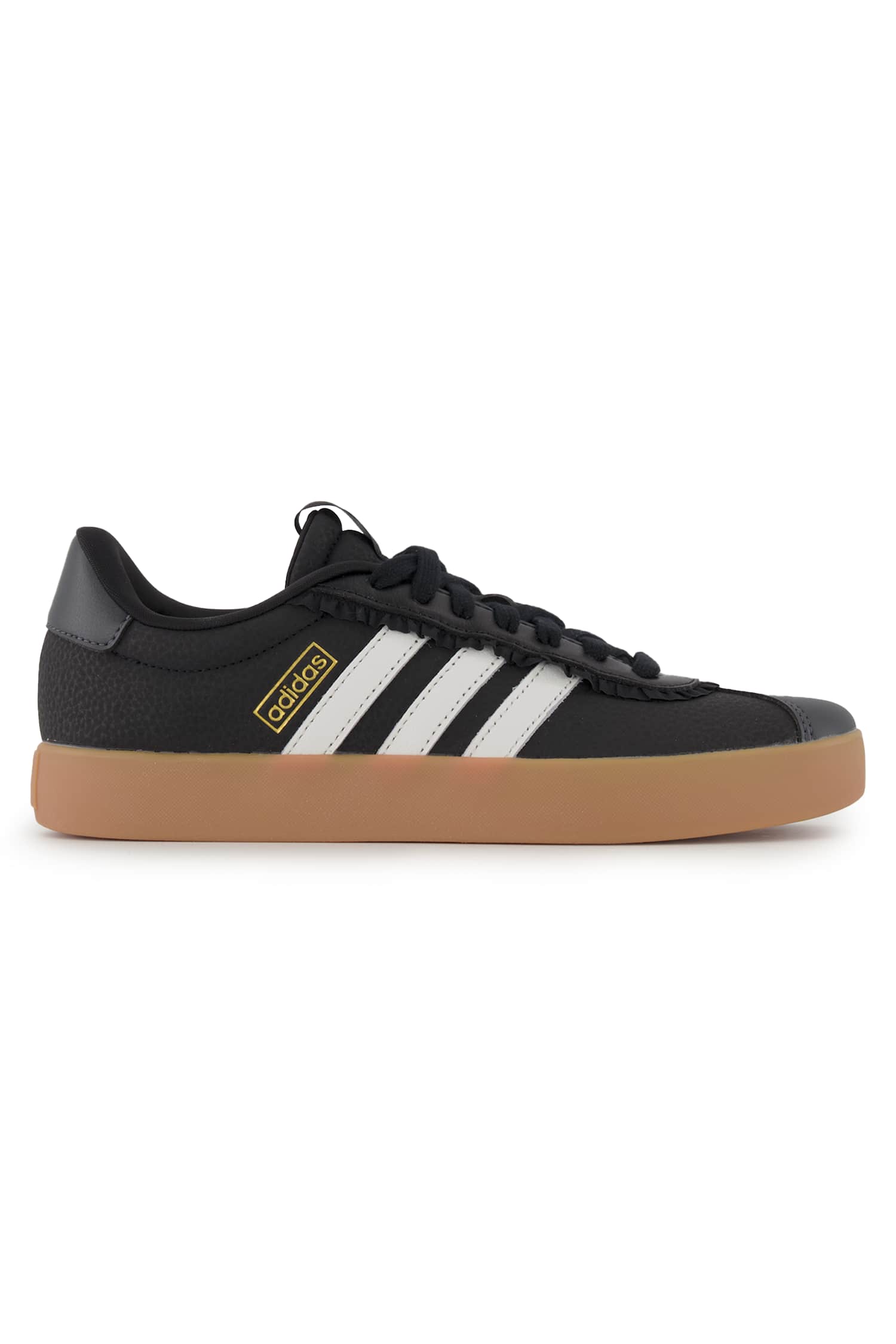 adidas VL Court 3.0 Damen Sneaker Schwarz, Damen, Größe: 3 1/2