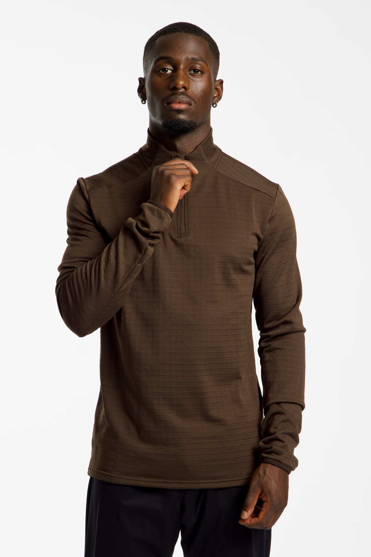 Image of POWERZONE Herren Longsleeve Braun, Herren, Größe: L