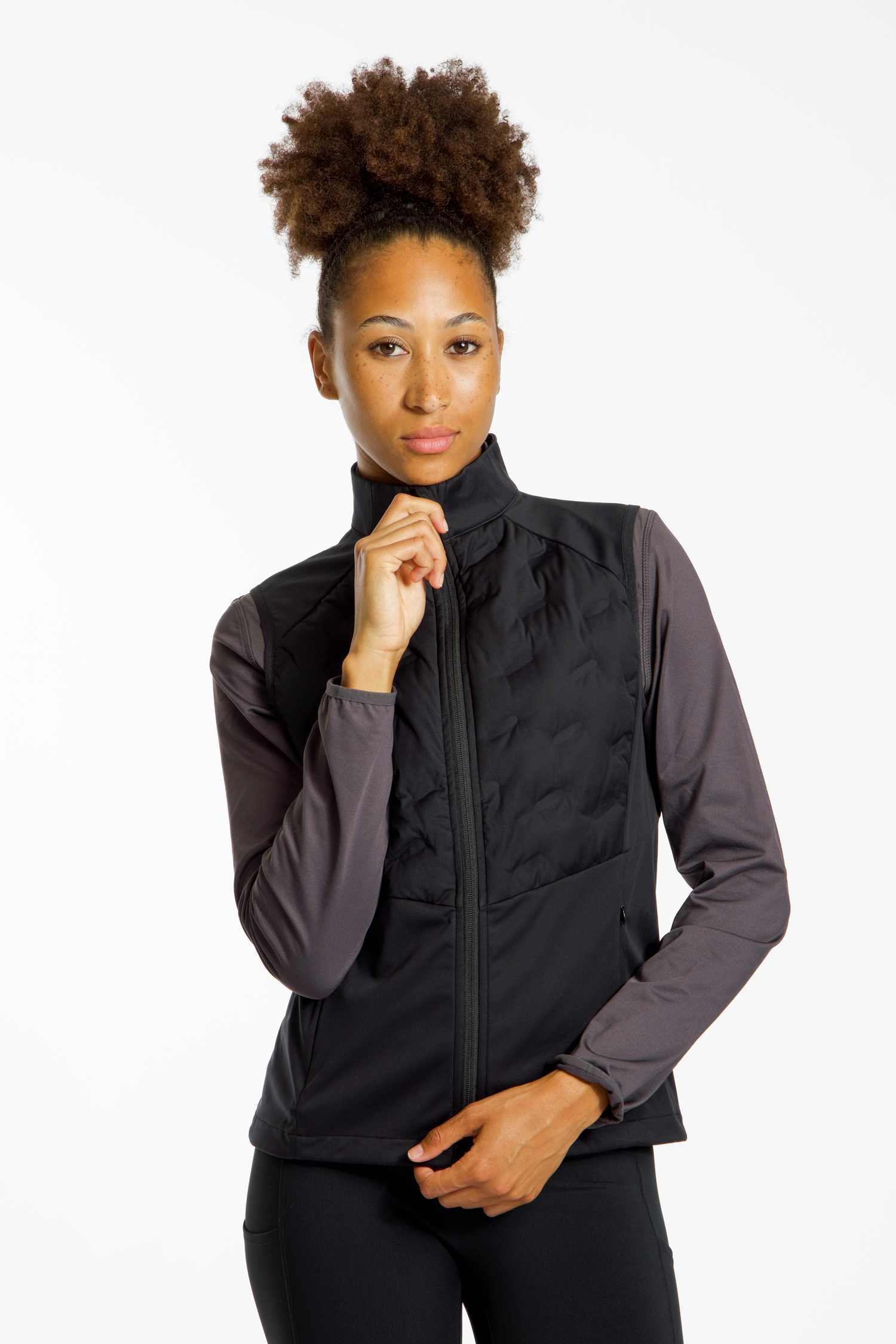 Image of POWERZONE Damen Gilet Schwarz, Damen, Größe: XL