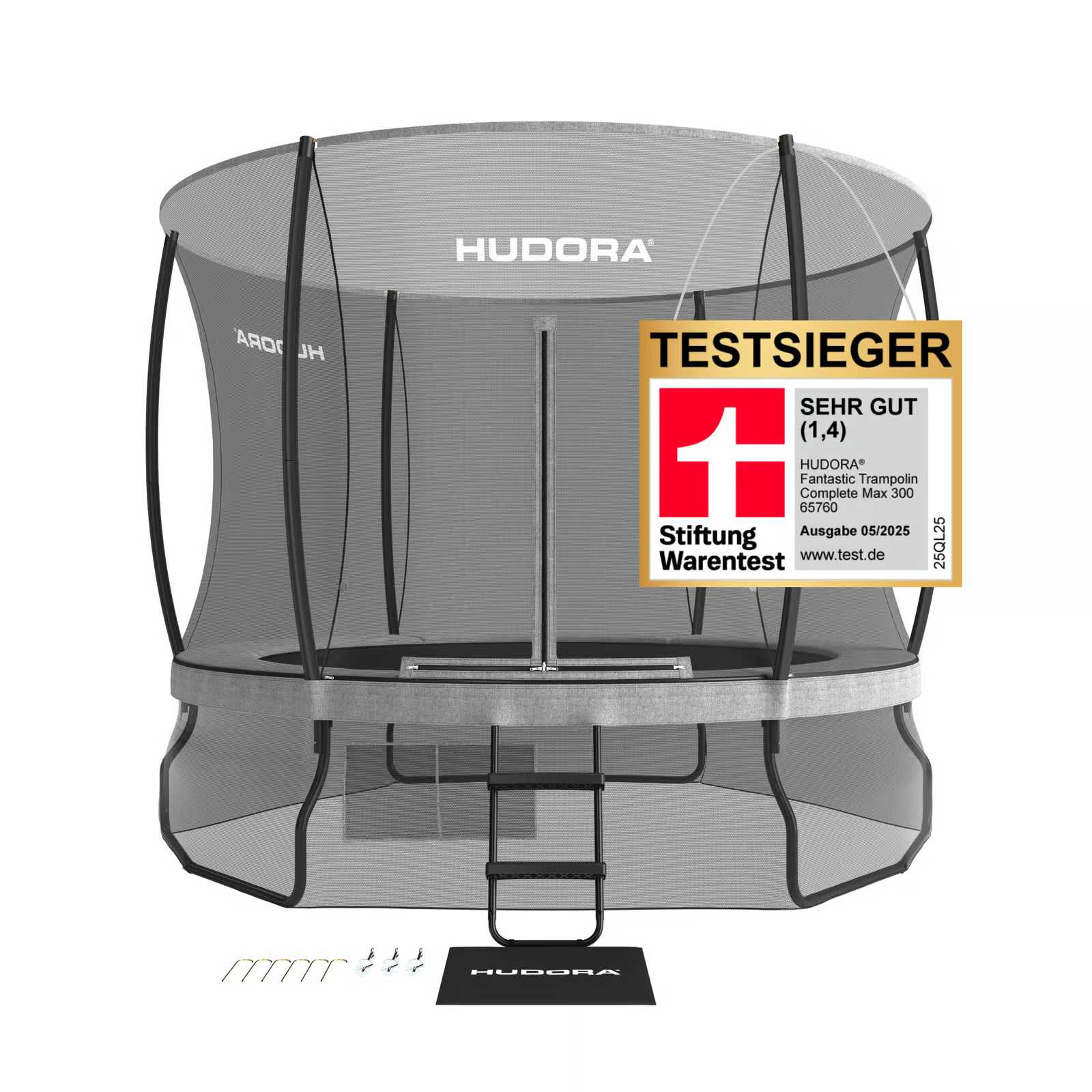 Image of Hudora Fantastic Complete Max 300 Trampolin Schwarz, , Größe: 0
