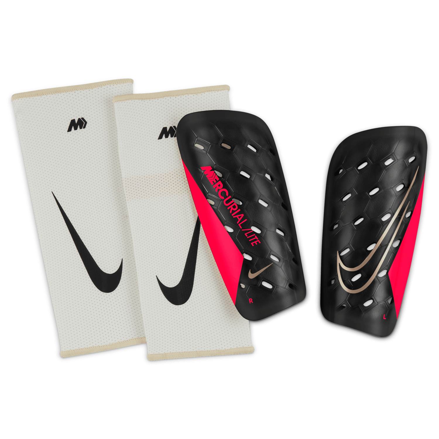 Nike Mercurial Lite Schienbeinschoner Schwarz, Herren, Größe: S
