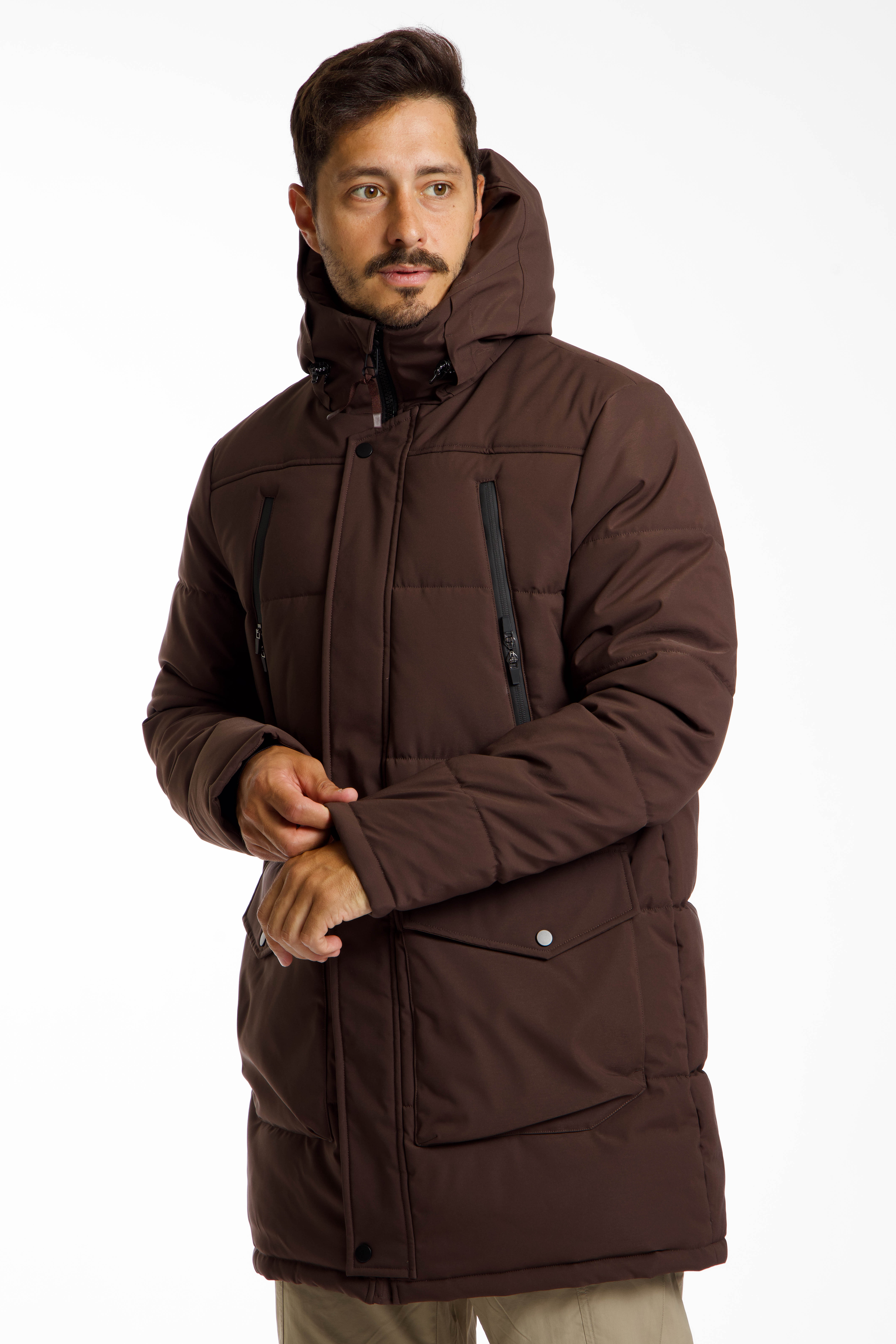 Image of 46 NORD PrimaLoft® Herren Mantel Braun, Herren, Größe: L