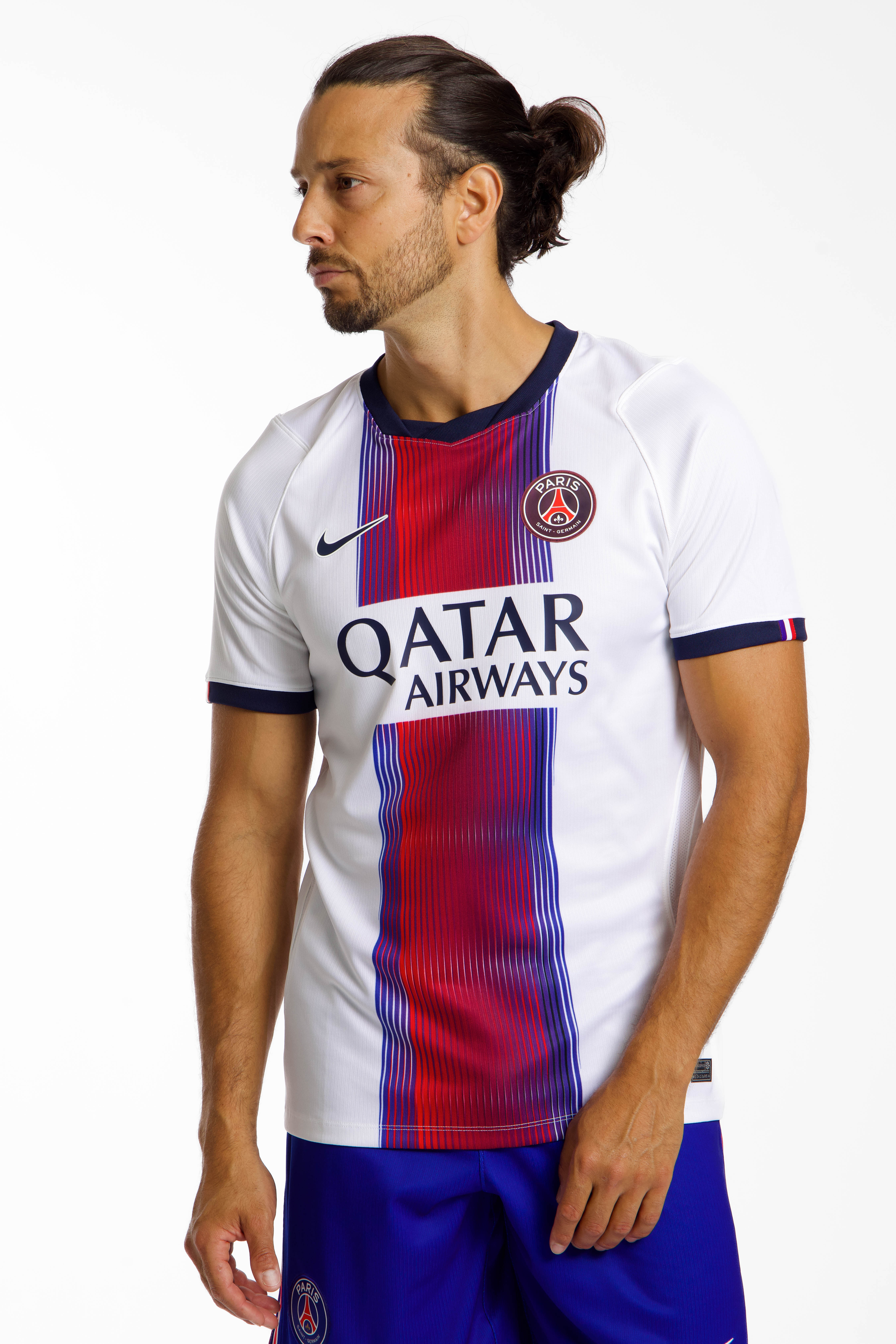 Image of Nike Paris St. Germain Away Replica Herren Fussballtrikot 26/27 Blau, Herren, Größe: L