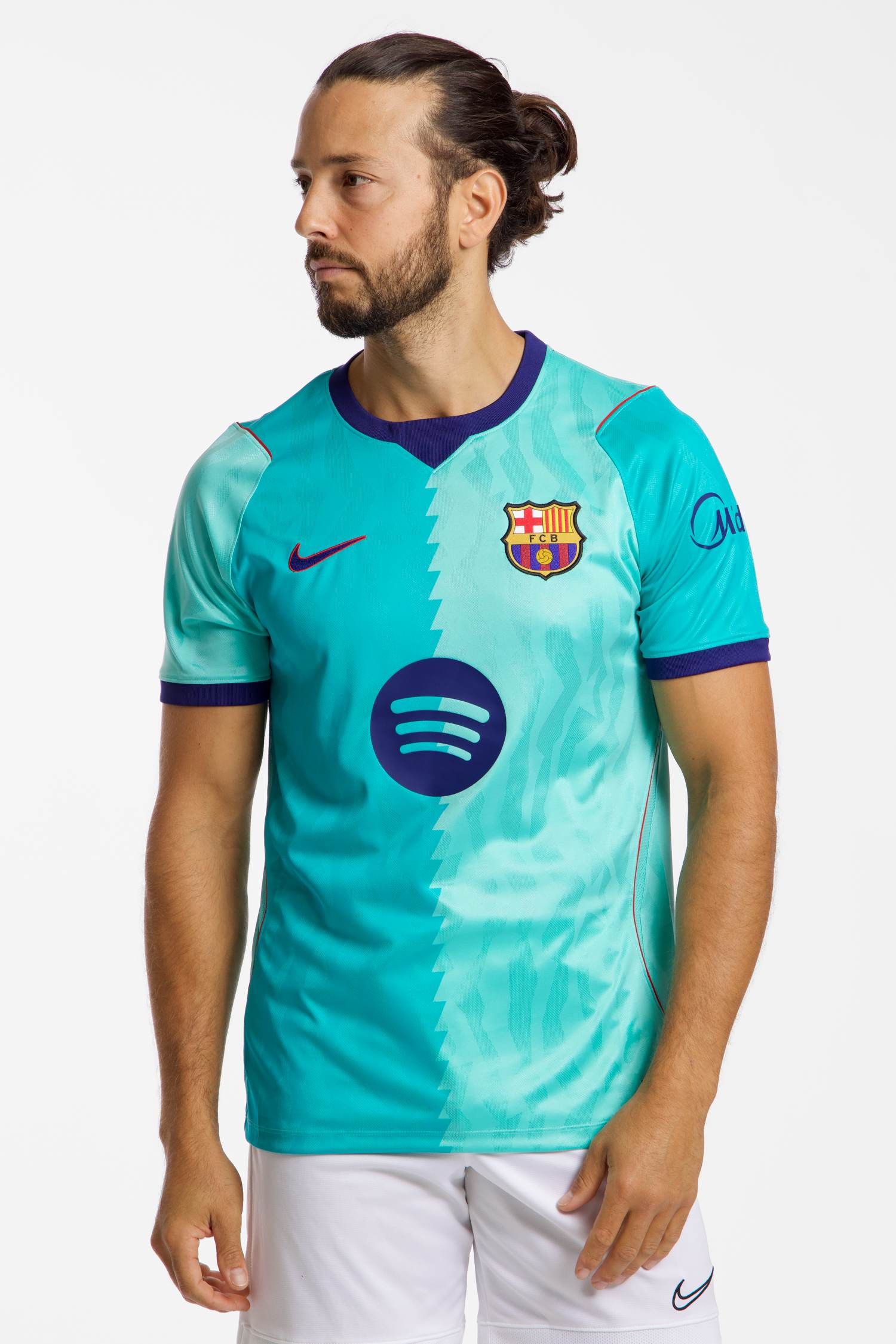 Image of Nike FC Bacelona 3rd Replica Herren Fussballtrikot 26/27 Blau, Herren, Größe: L