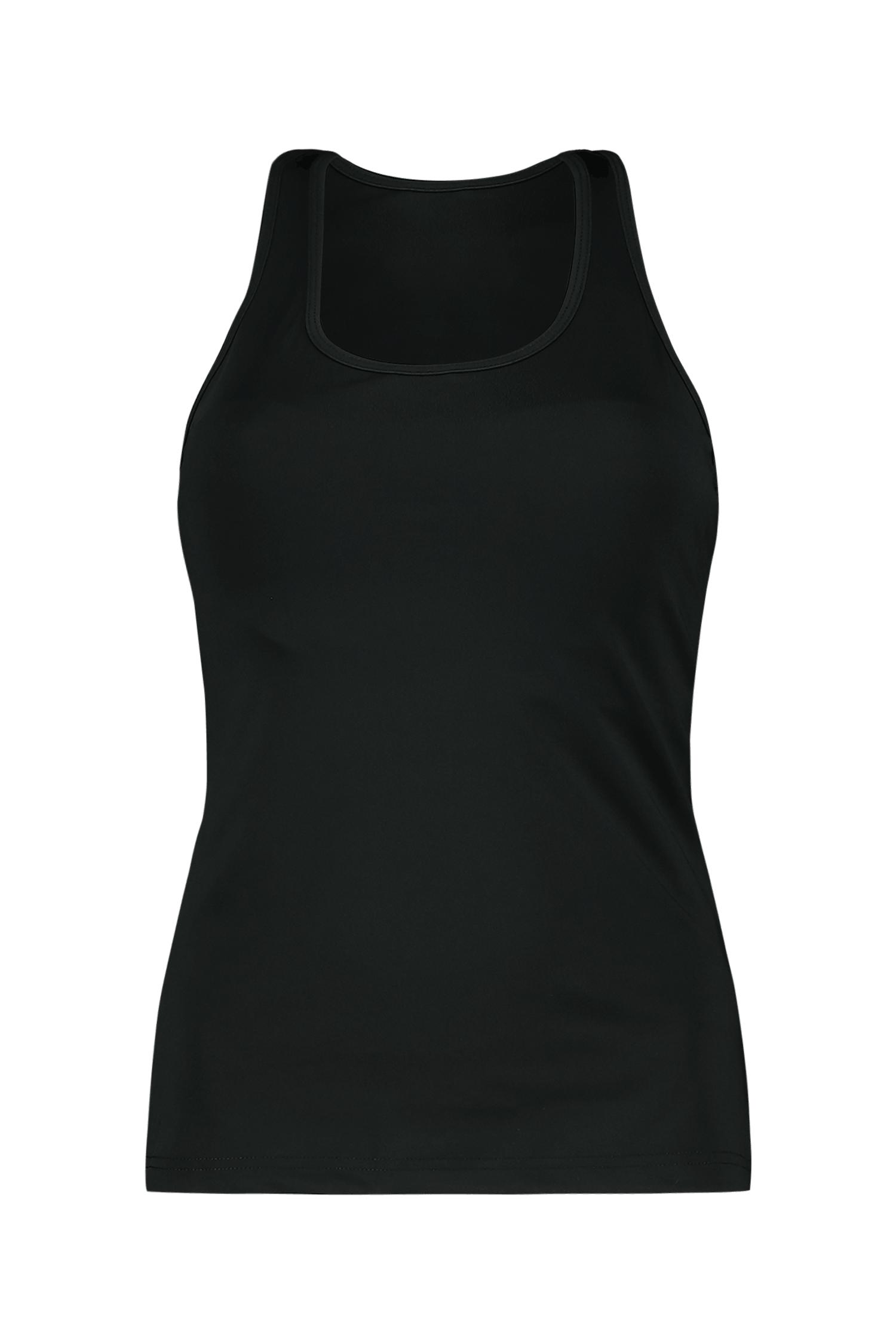 POWERZONE Damen Top Schwarz, Damen, Größe: XL