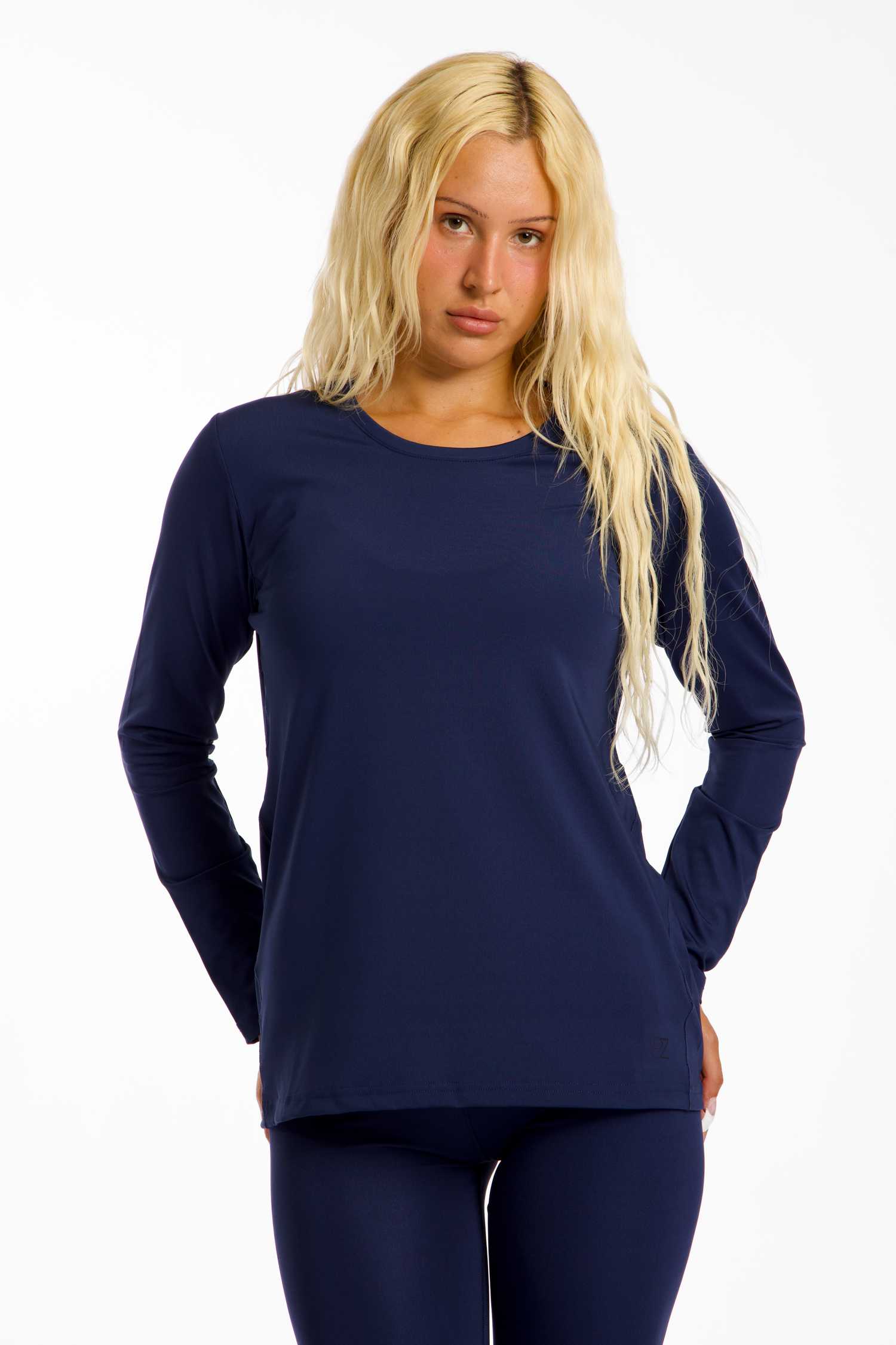 POWERZONE Damen Longsleeve Dunkelblau, Damen, Größe: M
