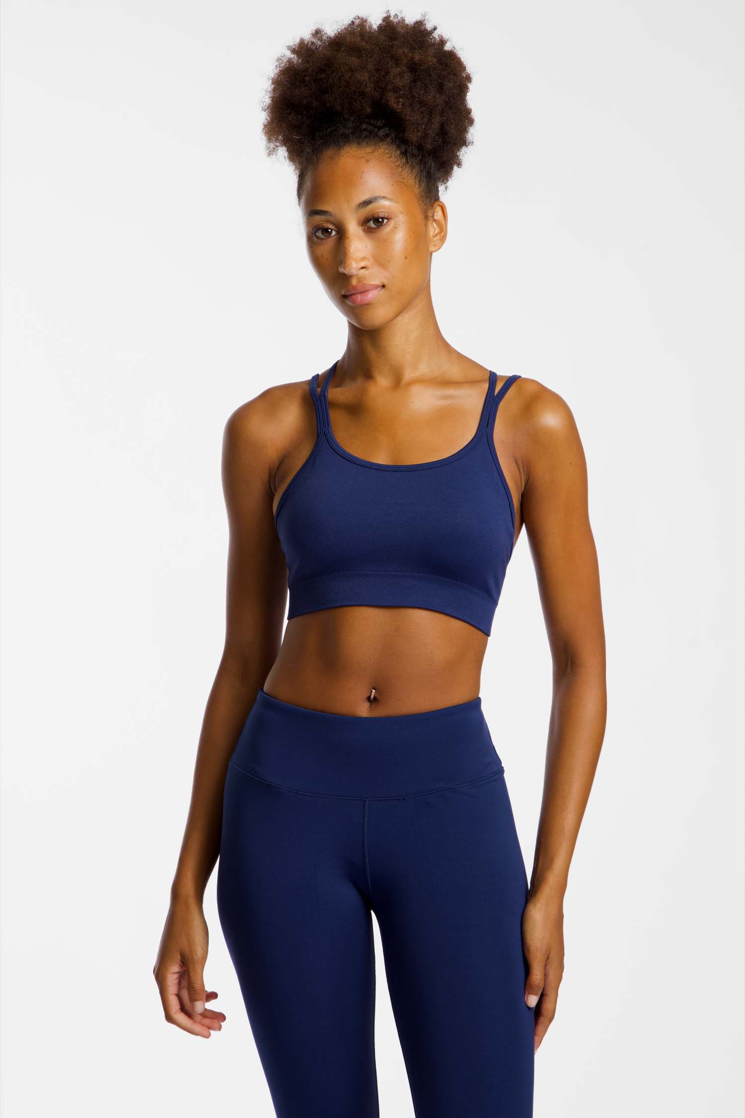 Image of POWERZONE Seamless Light Damen Sport-BH Blau, Damen, Größe: L