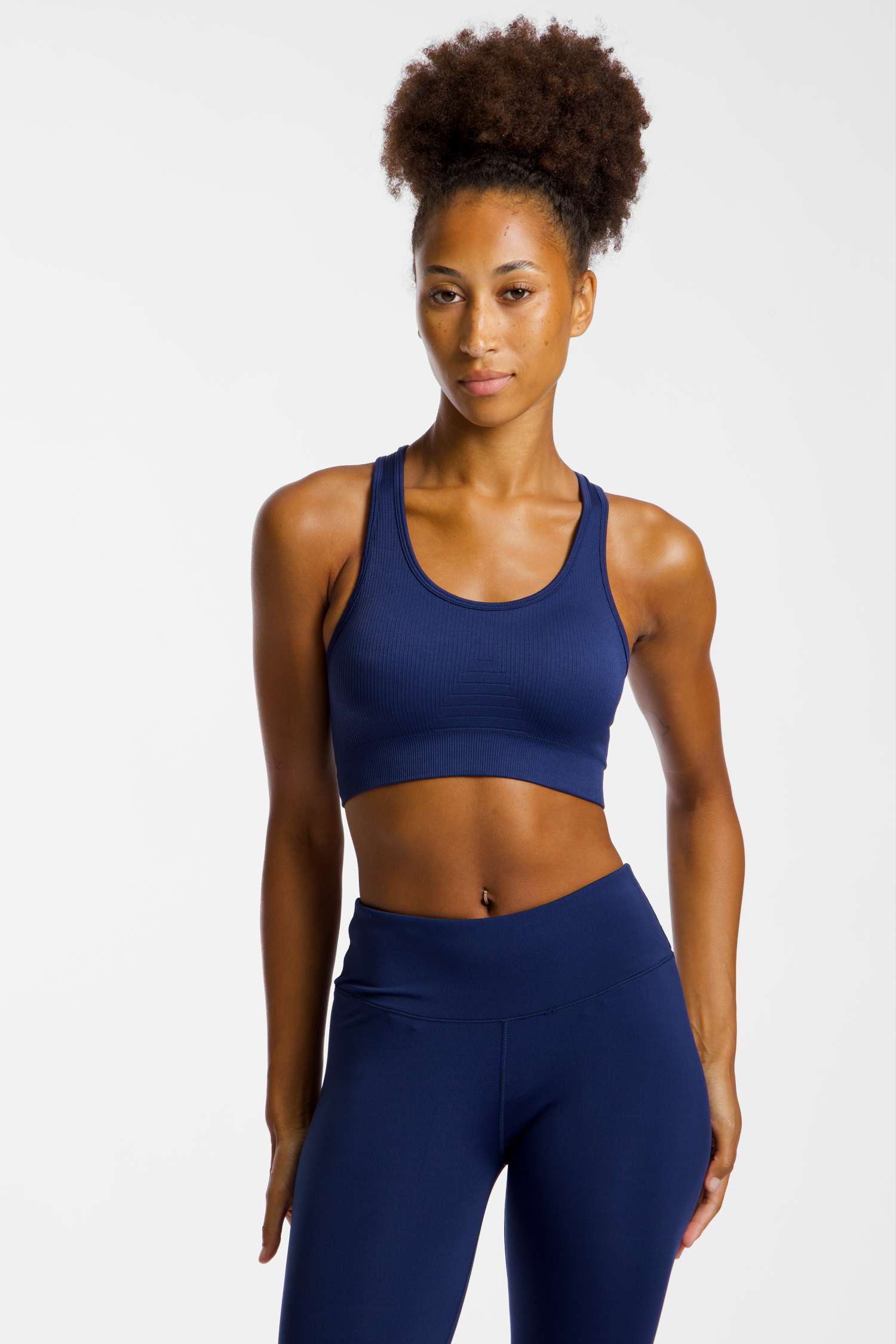 POWERZONE Medium Damen Sport-BH Blau, Damen, Größe: S