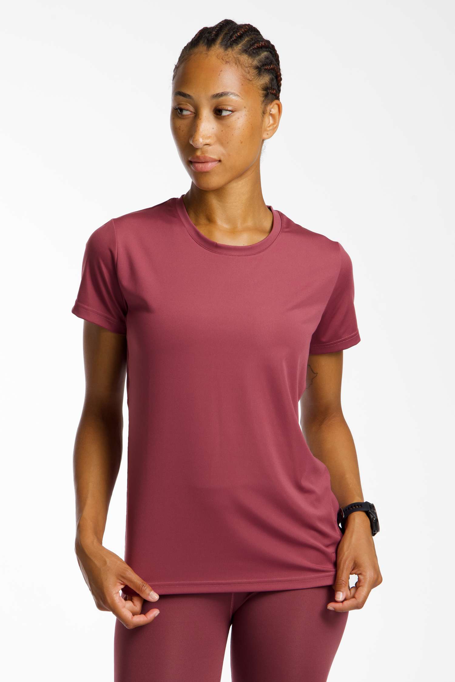 POWERZONE Damen T-Shirt Lila, Damen, Größe: M