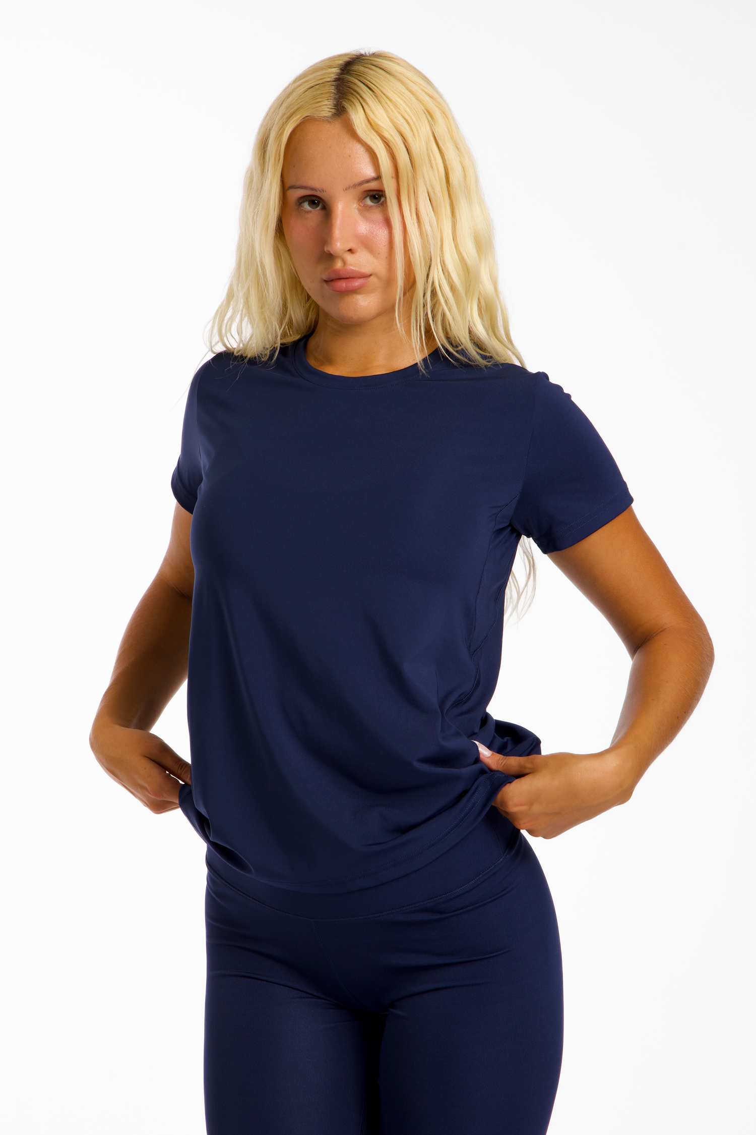 POWERZONE Damen T-Shirt Dunkelblau, Damen, Größe: XXL