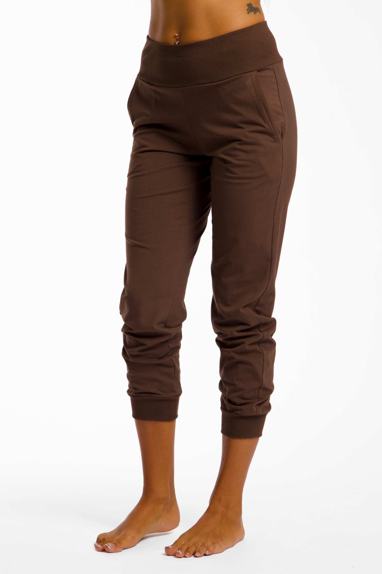 POWERZONE Damen Trainerhose Braun, Damen, Größe: S