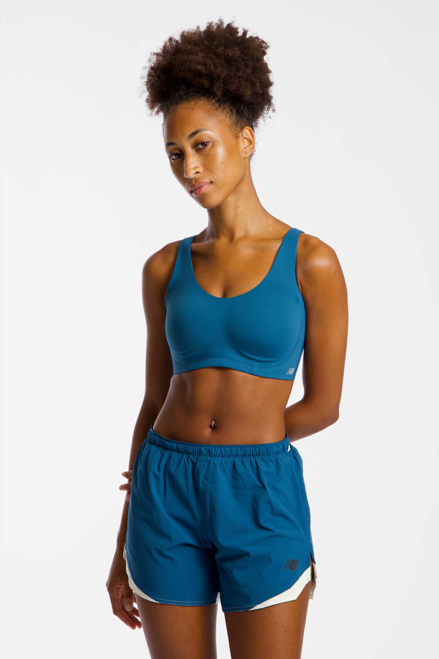 New Balance RC High Damen Sport-BH Petrol, Damen, Größe: L