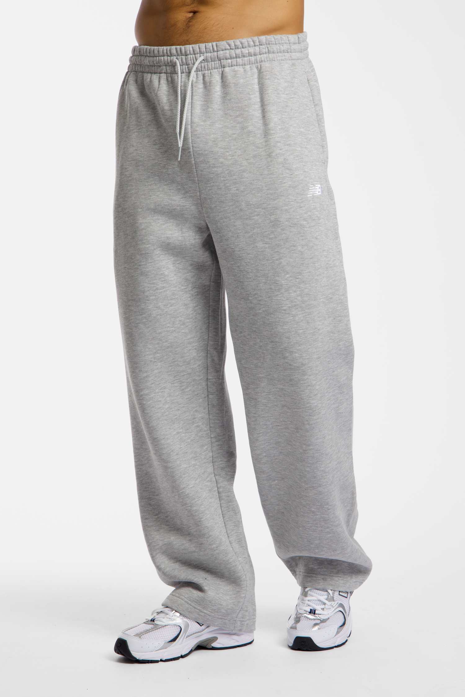 New Balance Sport Essentials Fleece Herren Trainerhose Hellgrau, Herren, Größe: XL